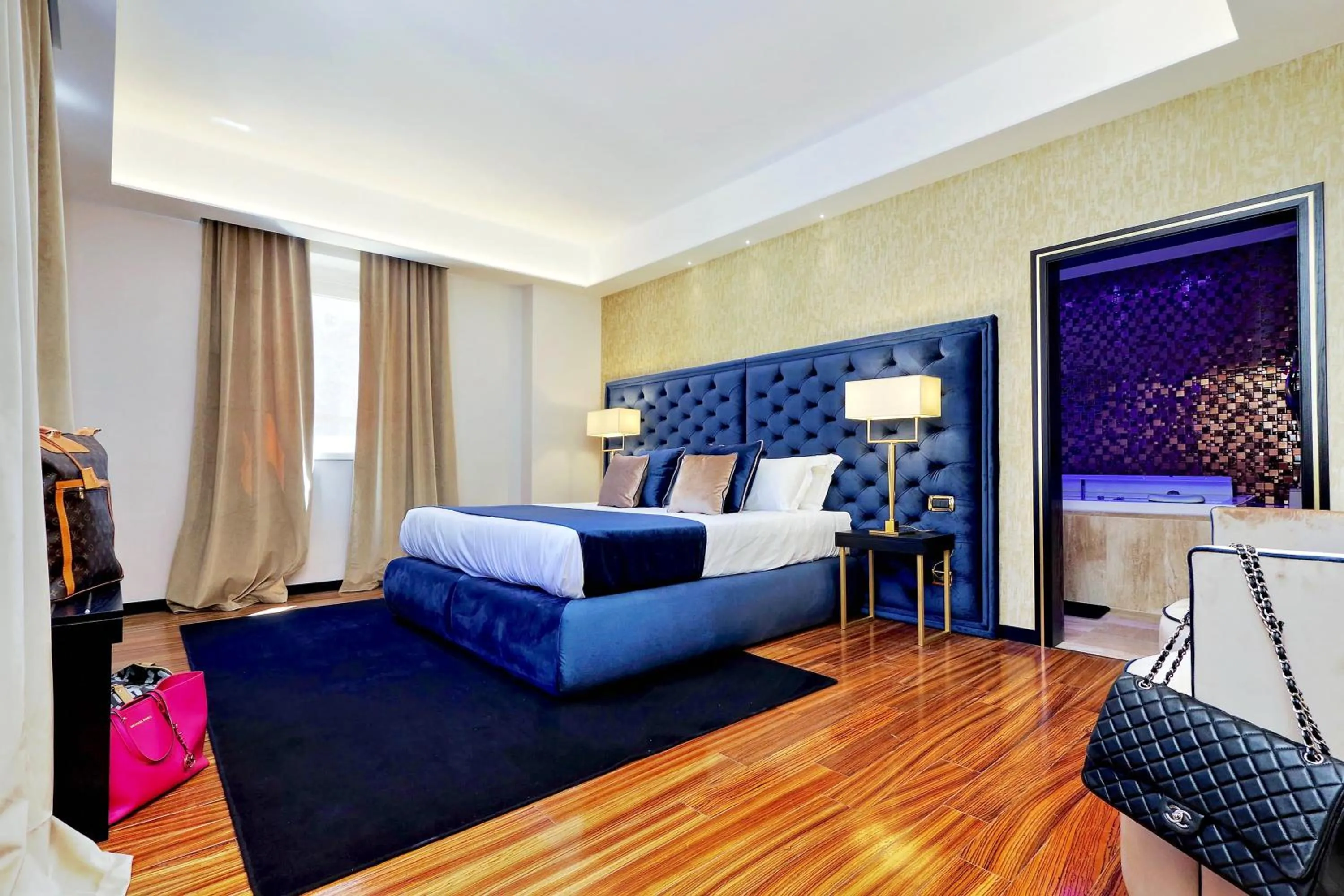 Photo of the whole room, Bed in Spanish Diamond Luxury Suites & Jacuzzi