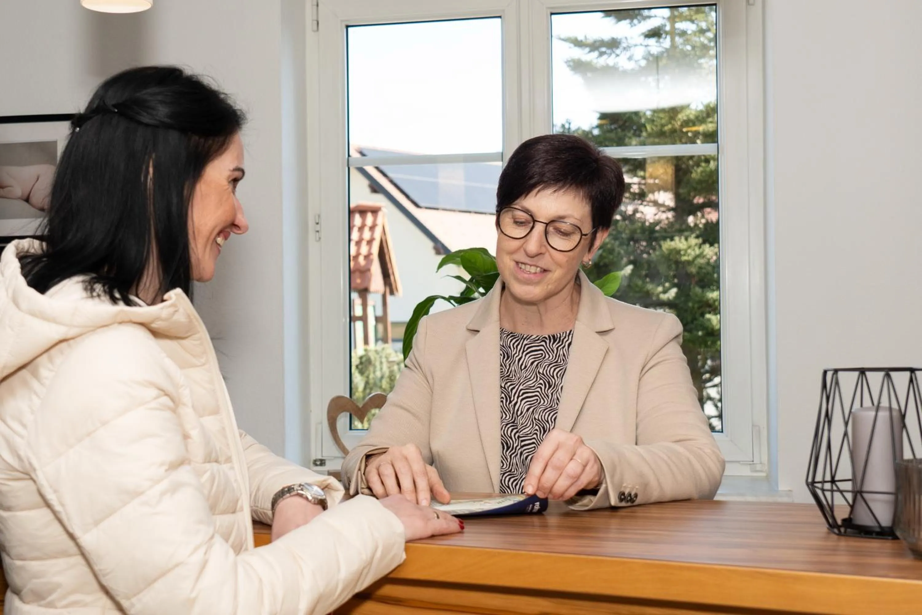 Lobby or reception in Hotel Garni Thermenglück
