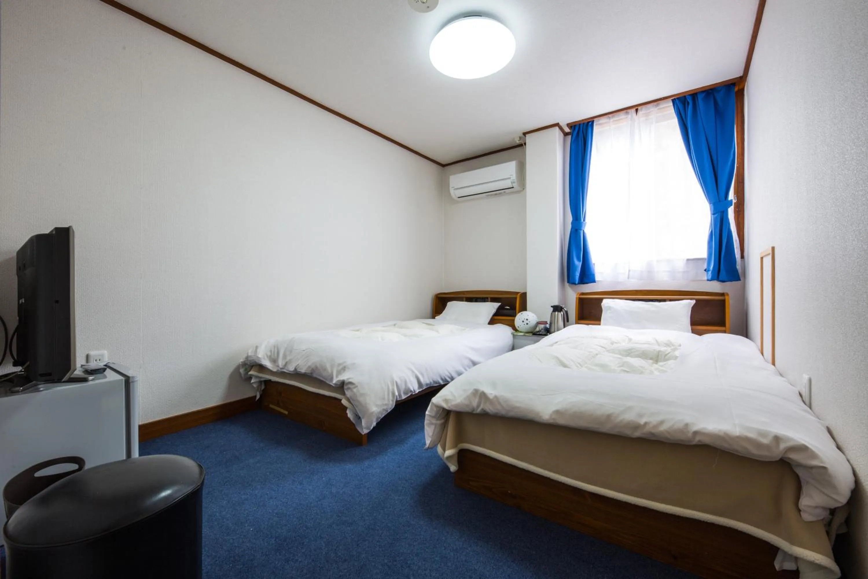 Bed in Kinugawa Pension Bamboo