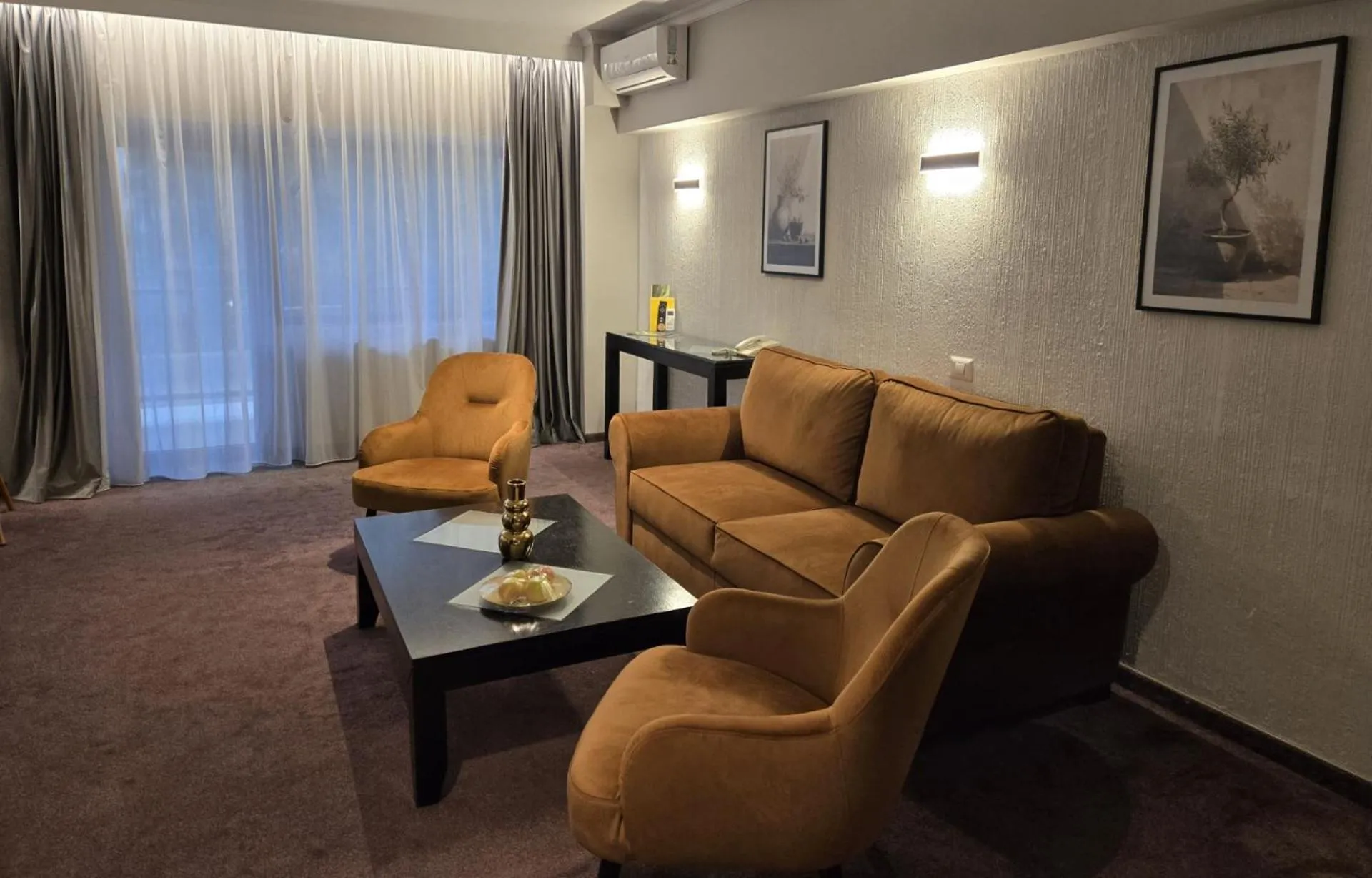 Seating area in Hotel Dumbrava