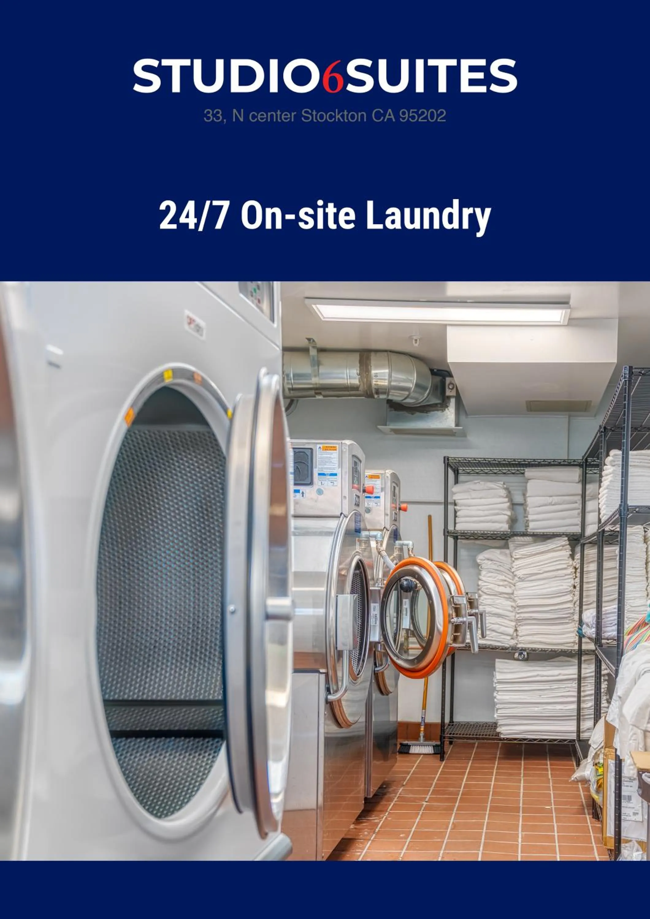 laundry in Studio 6 Suites Stockton, CA Waterfront