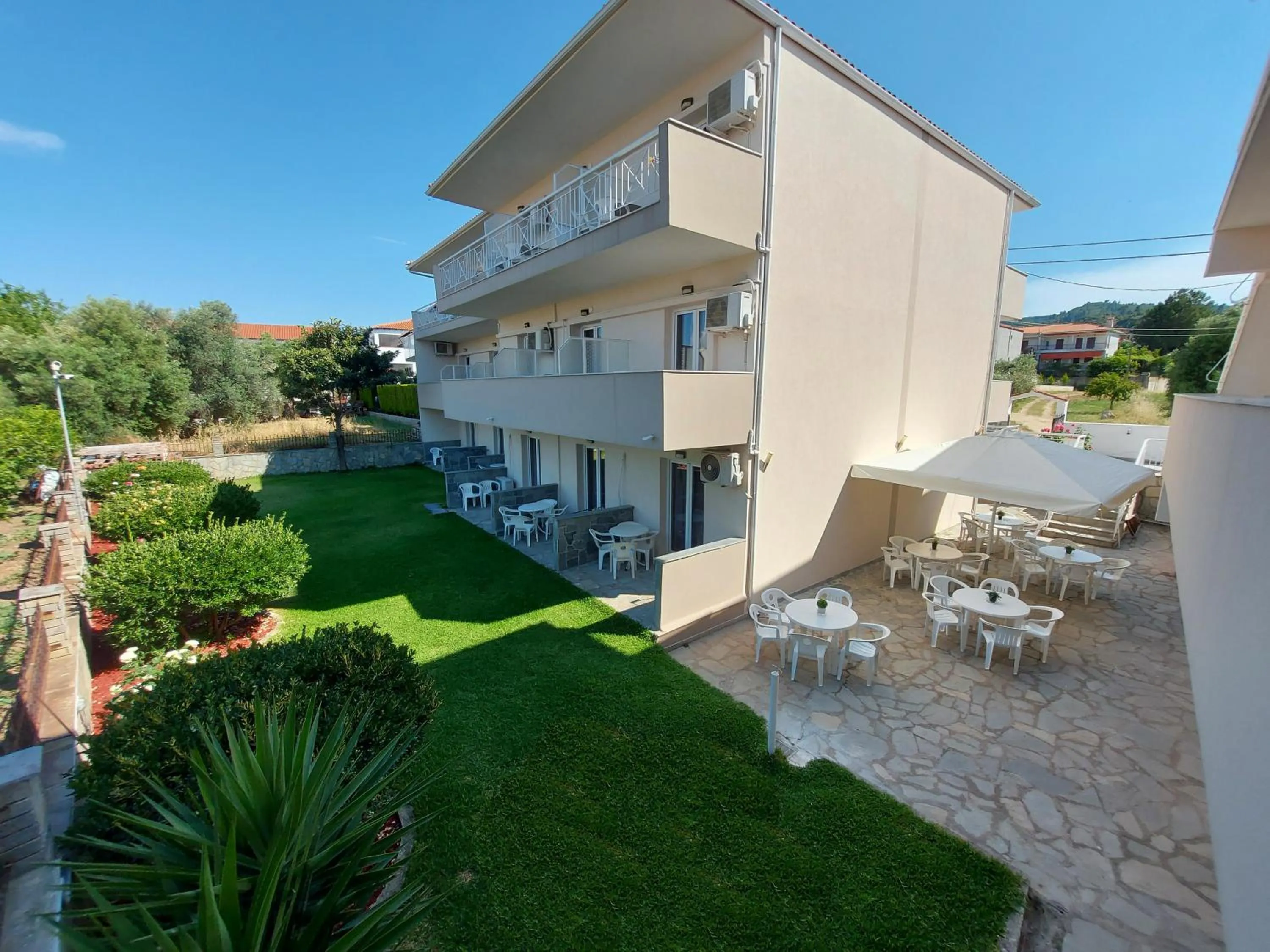 Garden view in Polychrono GREEN GARDENS