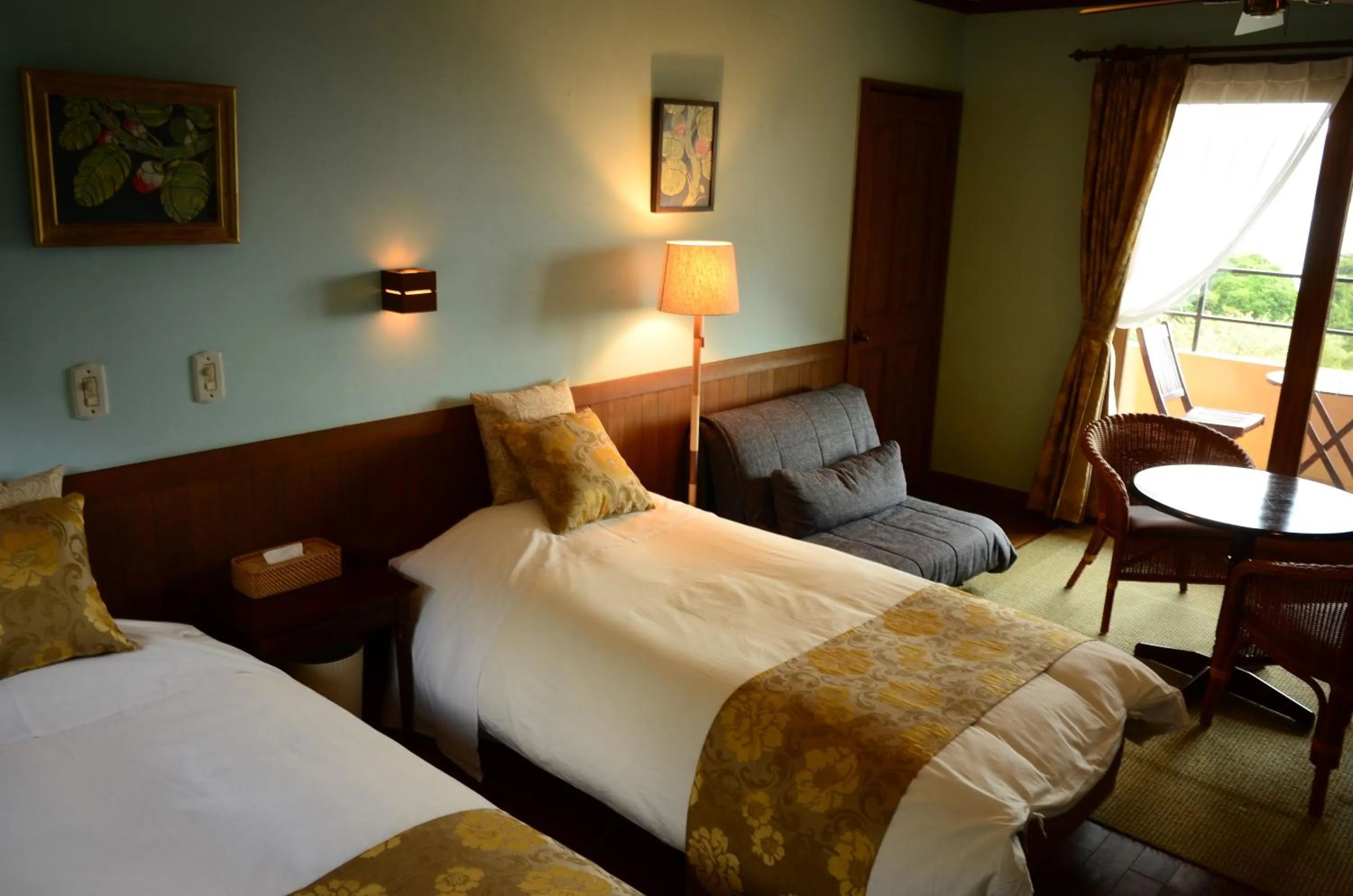 Bed in Villa Yurimun