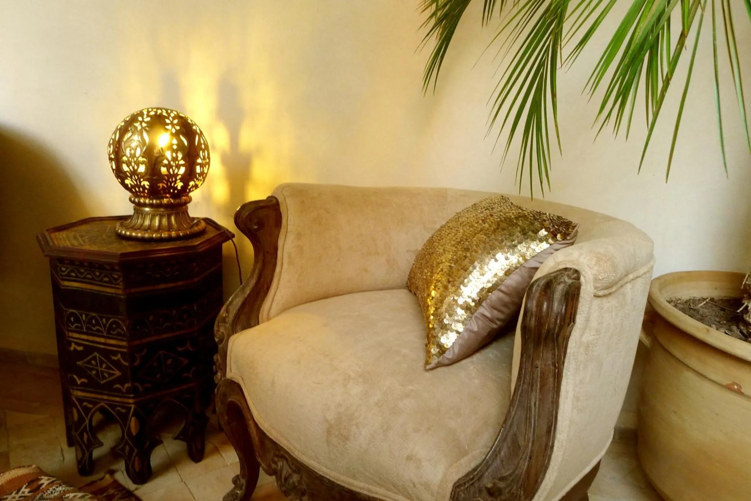 Living room in Riad Palacio De Las Especias
