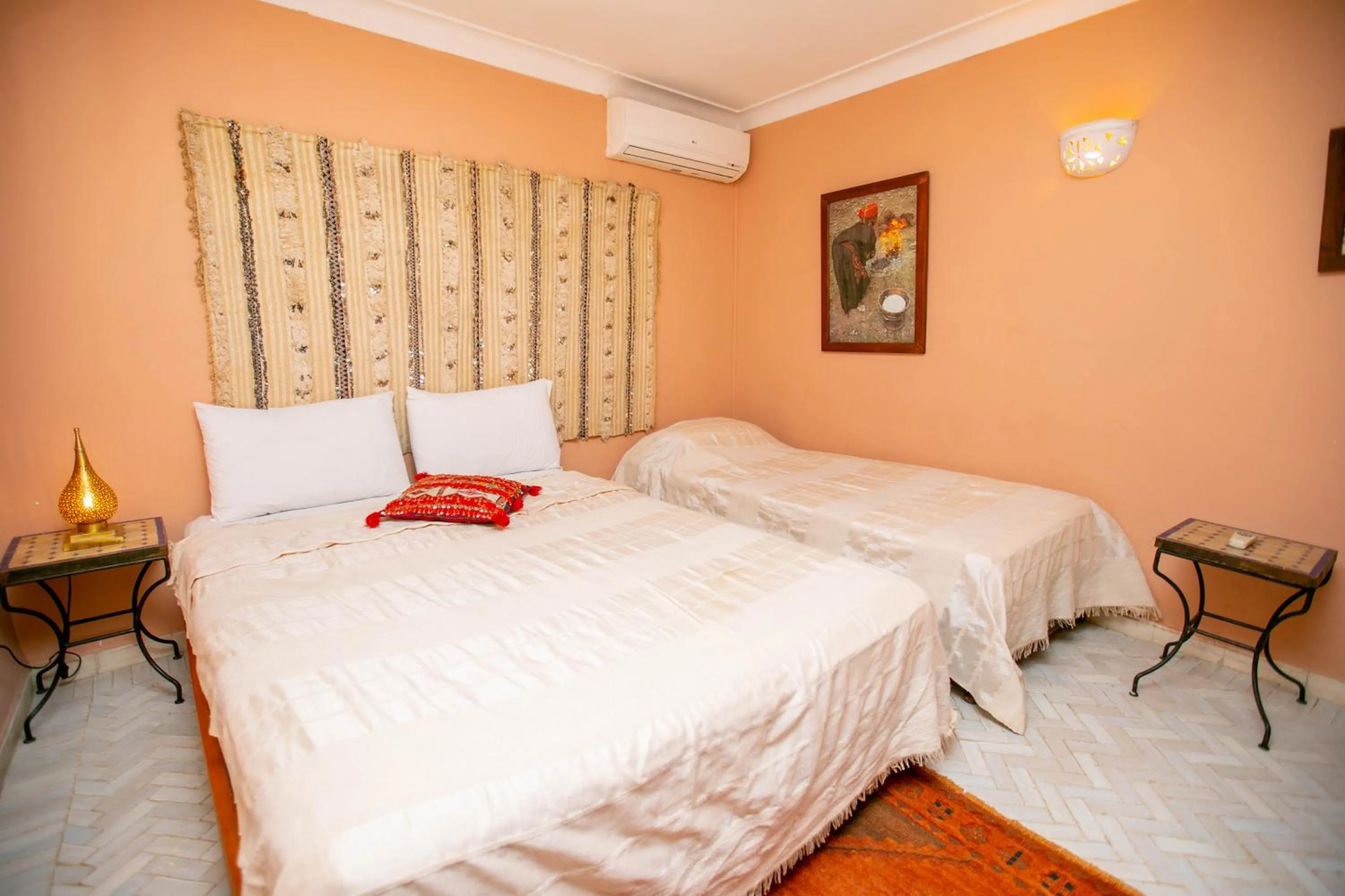 Bed in Riad Marélia