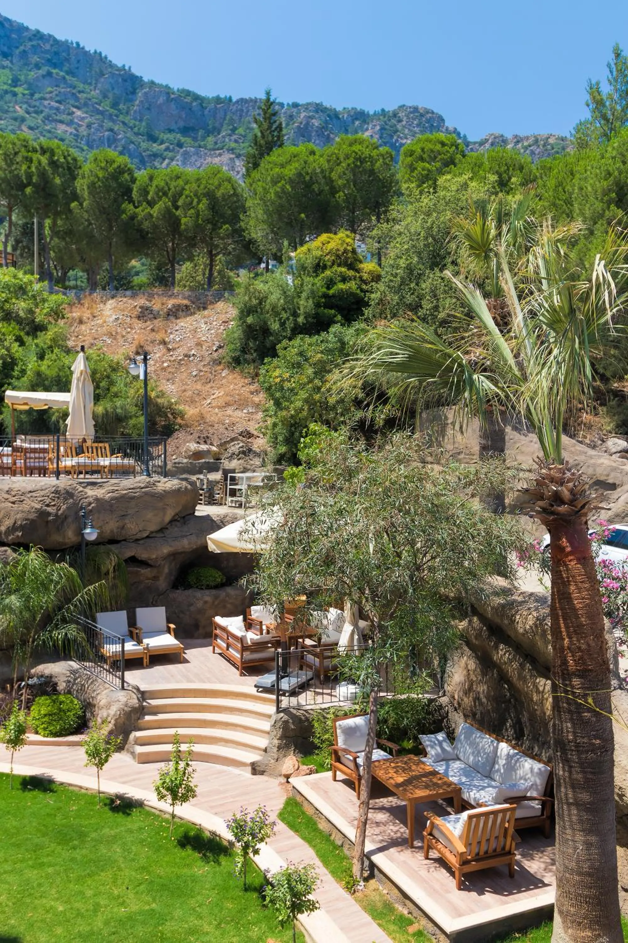 Garden view in AMOSSİA Elite Boutique Hotel