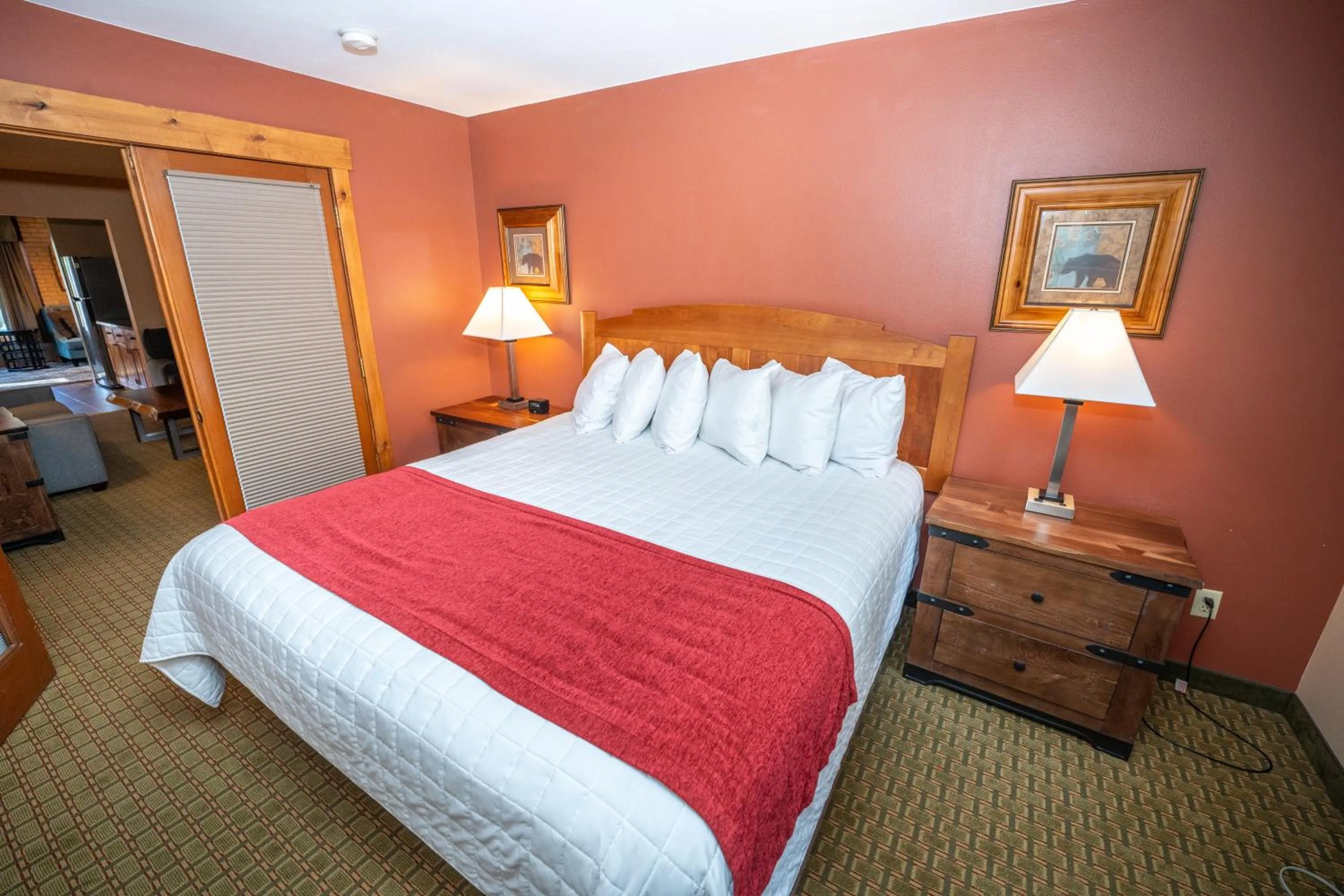 Bed in Silver Moon Inn