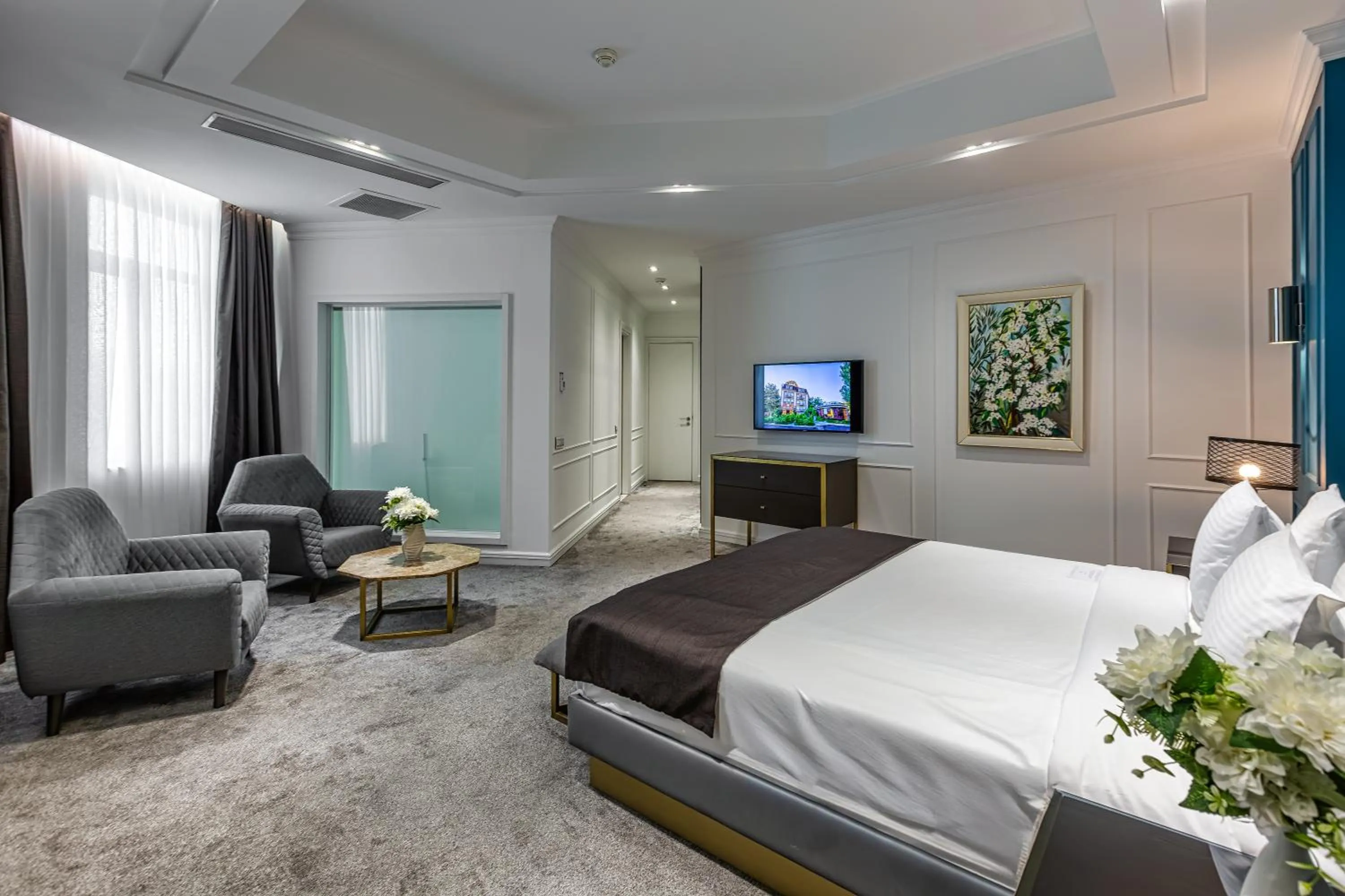 TV and multimedia, Bed in Ivy Garden Hotel Baku