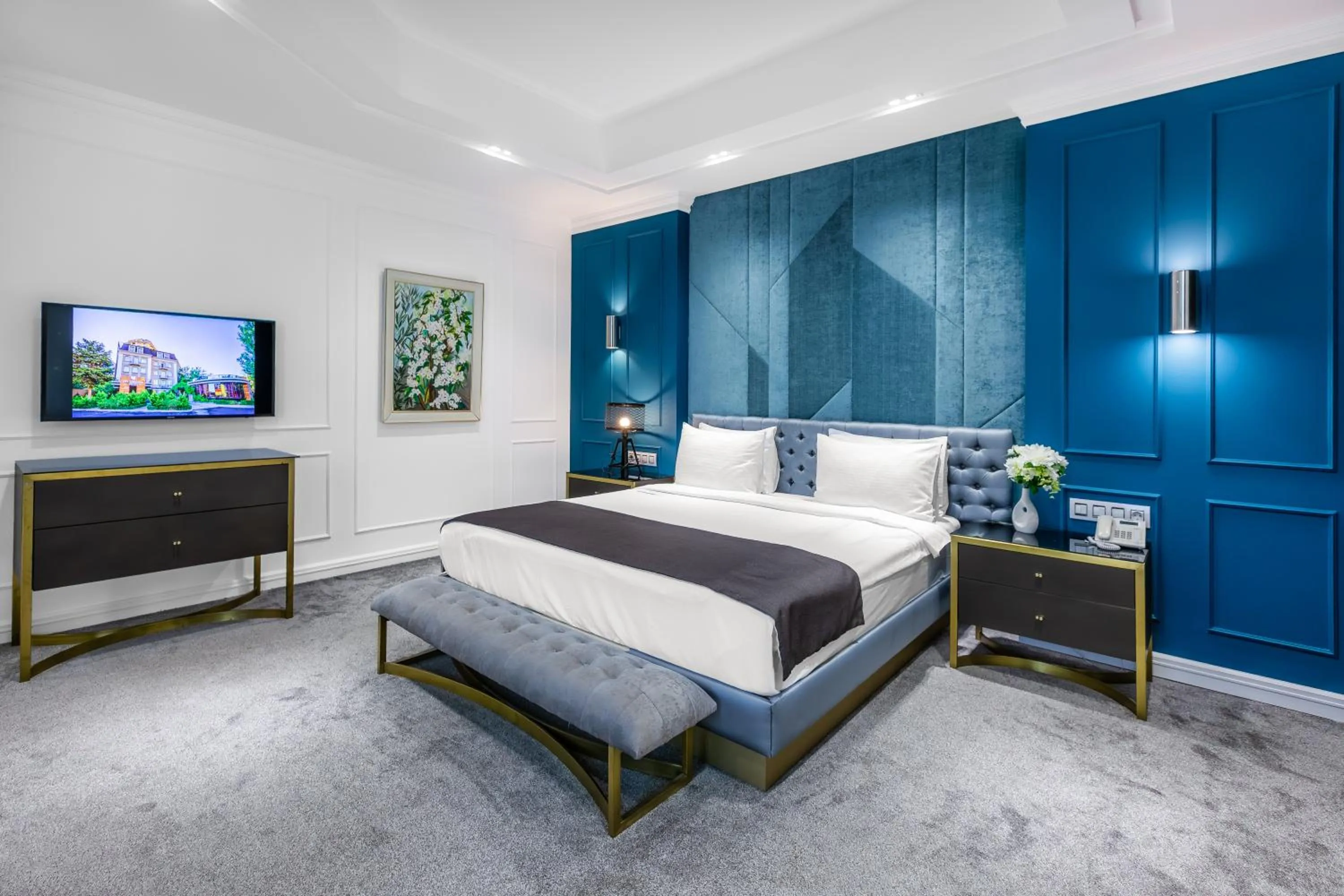 Bed in Ivy Garden Hotel Baku