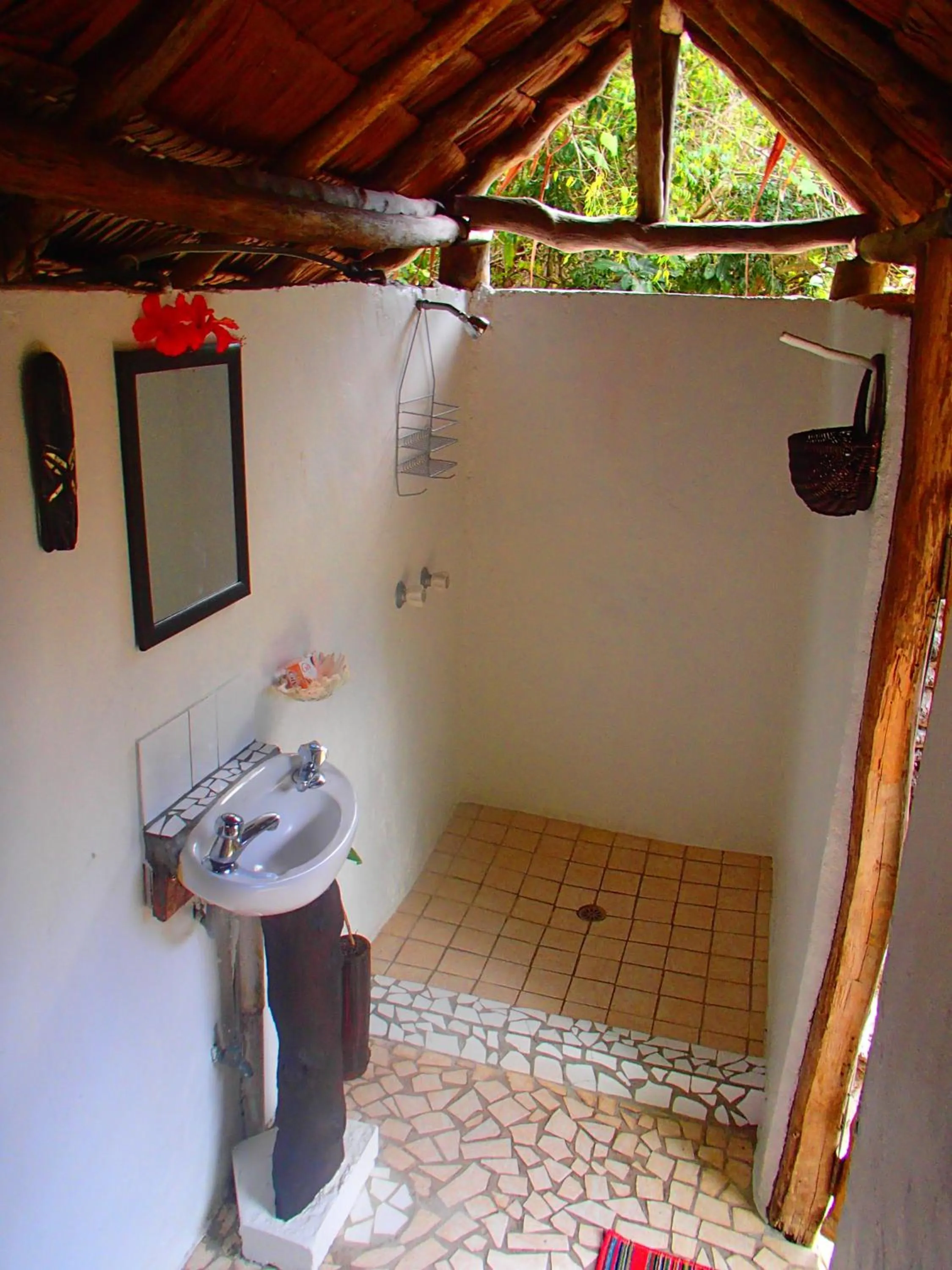 Bathroom in Tranquility Island Eco Dive Resort