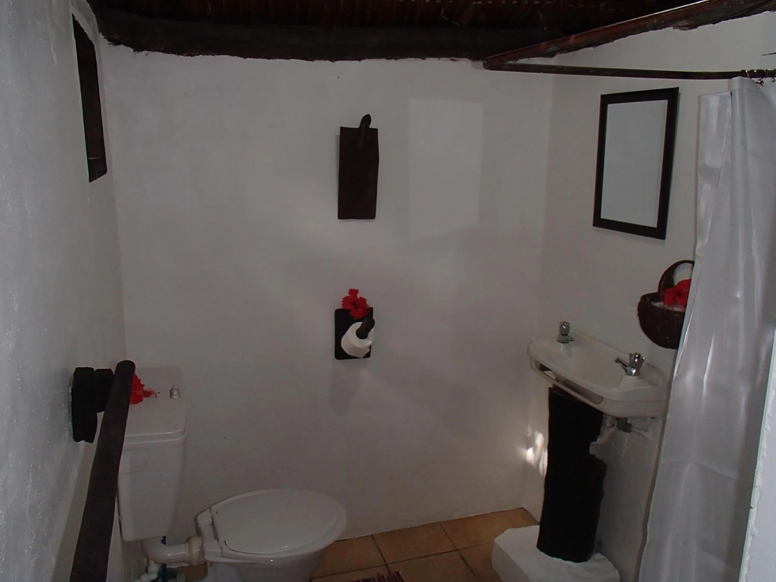 Bathroom in Tranquility Island Eco Dive Resort