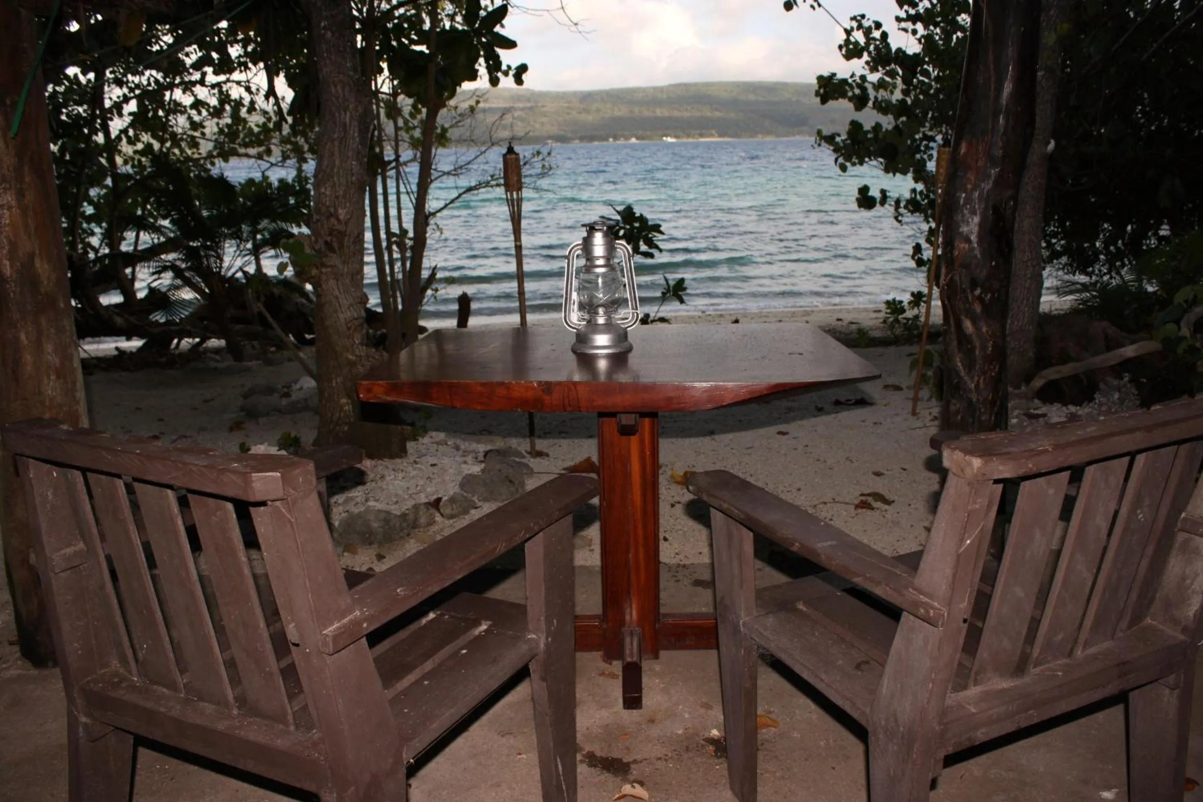 Patio in Tranquility Island Eco Dive Resort