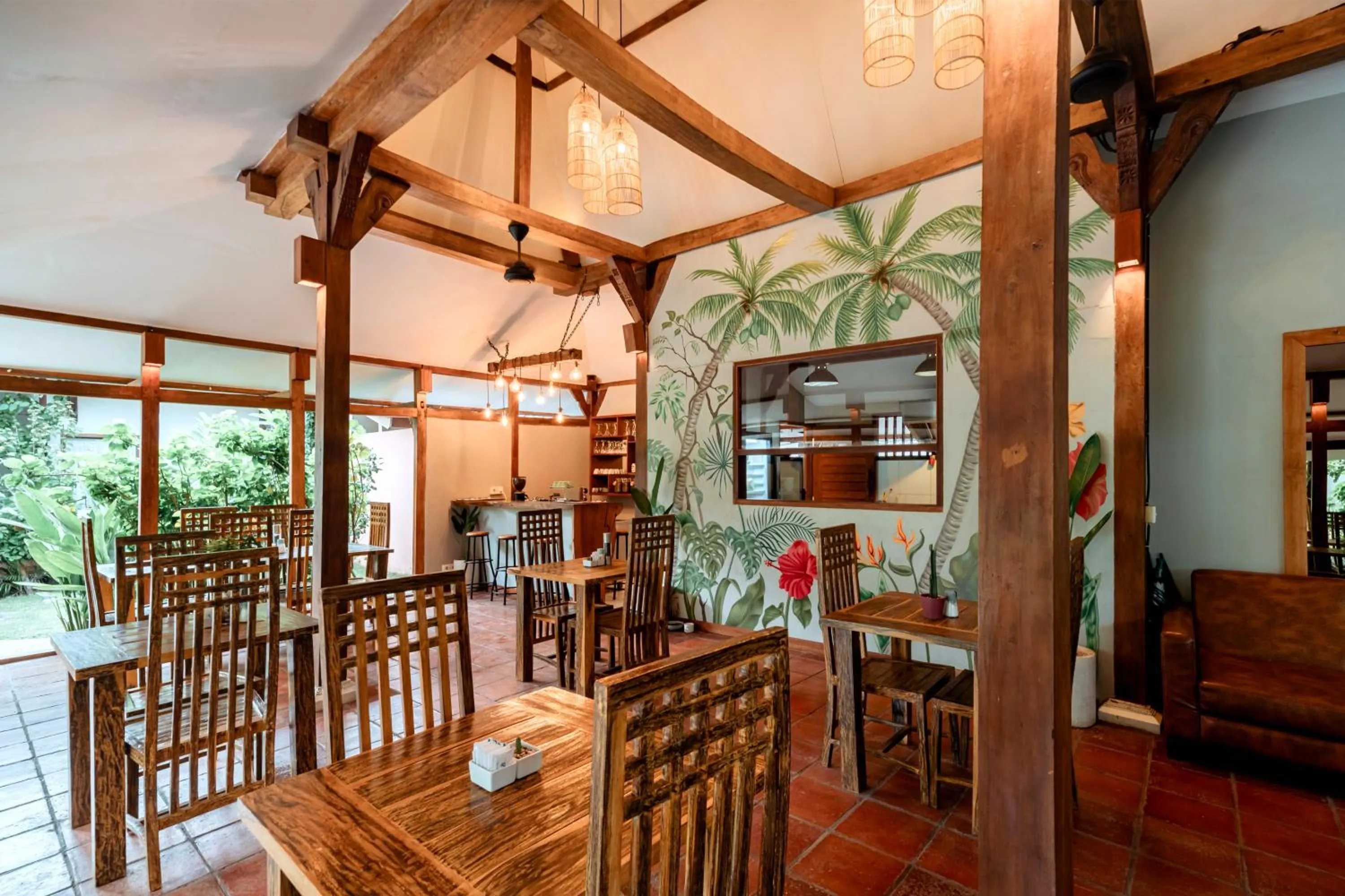 Seating area in Coconut Garden Resort