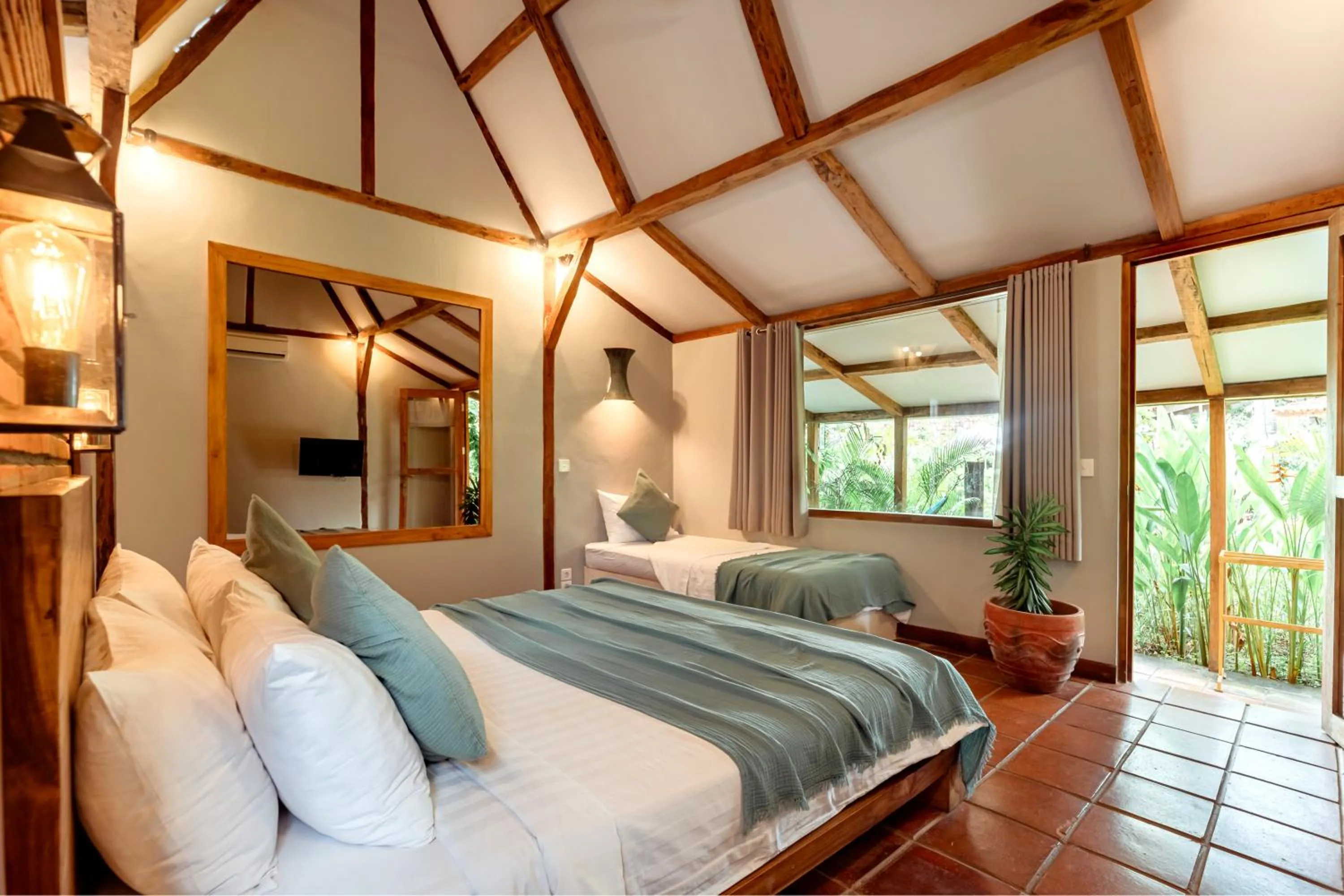 Bed in Coconut Garden Resort