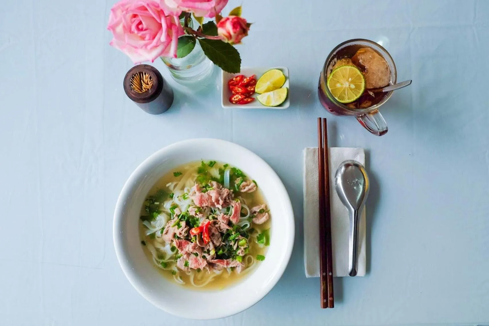 Buffet breakfast in My Lan Hanoi Hotel