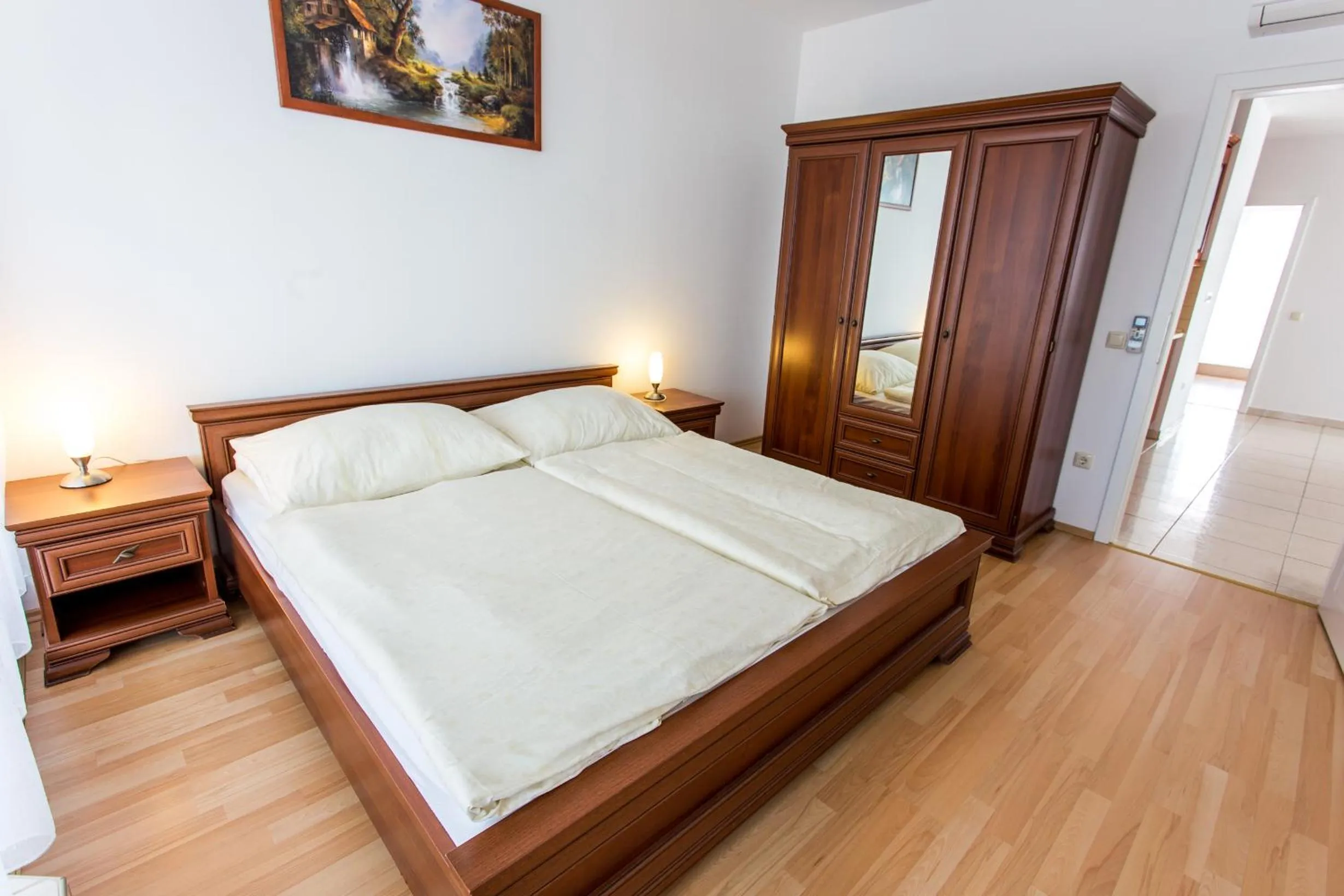Bedroom, Bed in Luxury Apartment Hotel Siófok