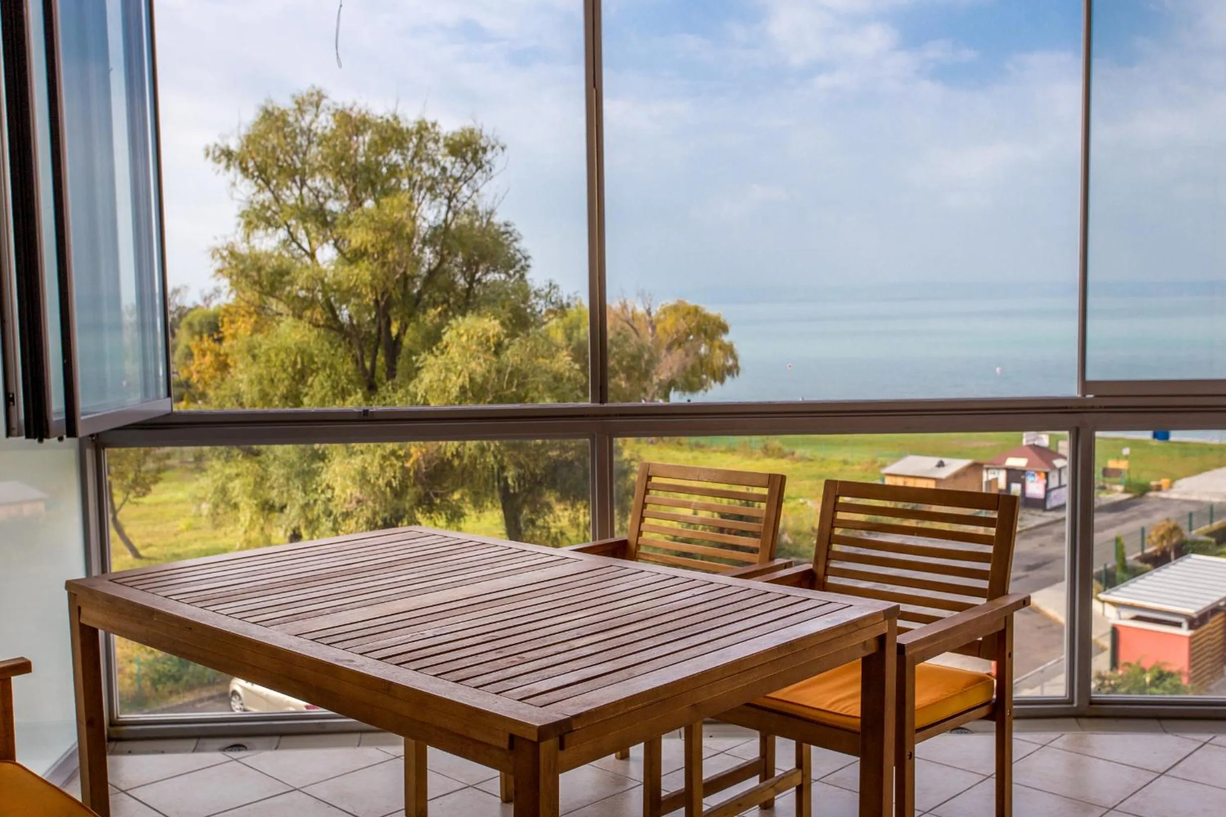 Balcony/Terrace in Luxury Apartment Hotel Siófok