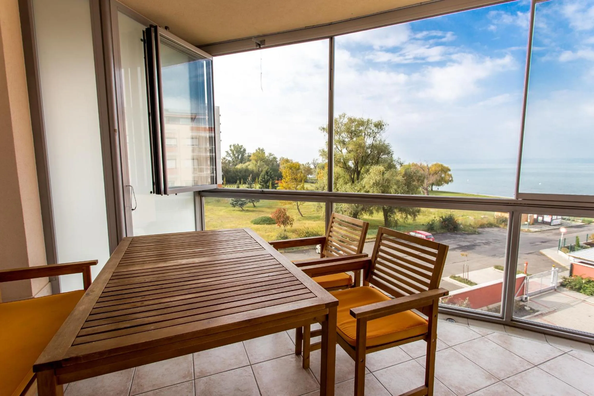 Balcony/Terrace in Luxury Apartment Hotel Siófok
