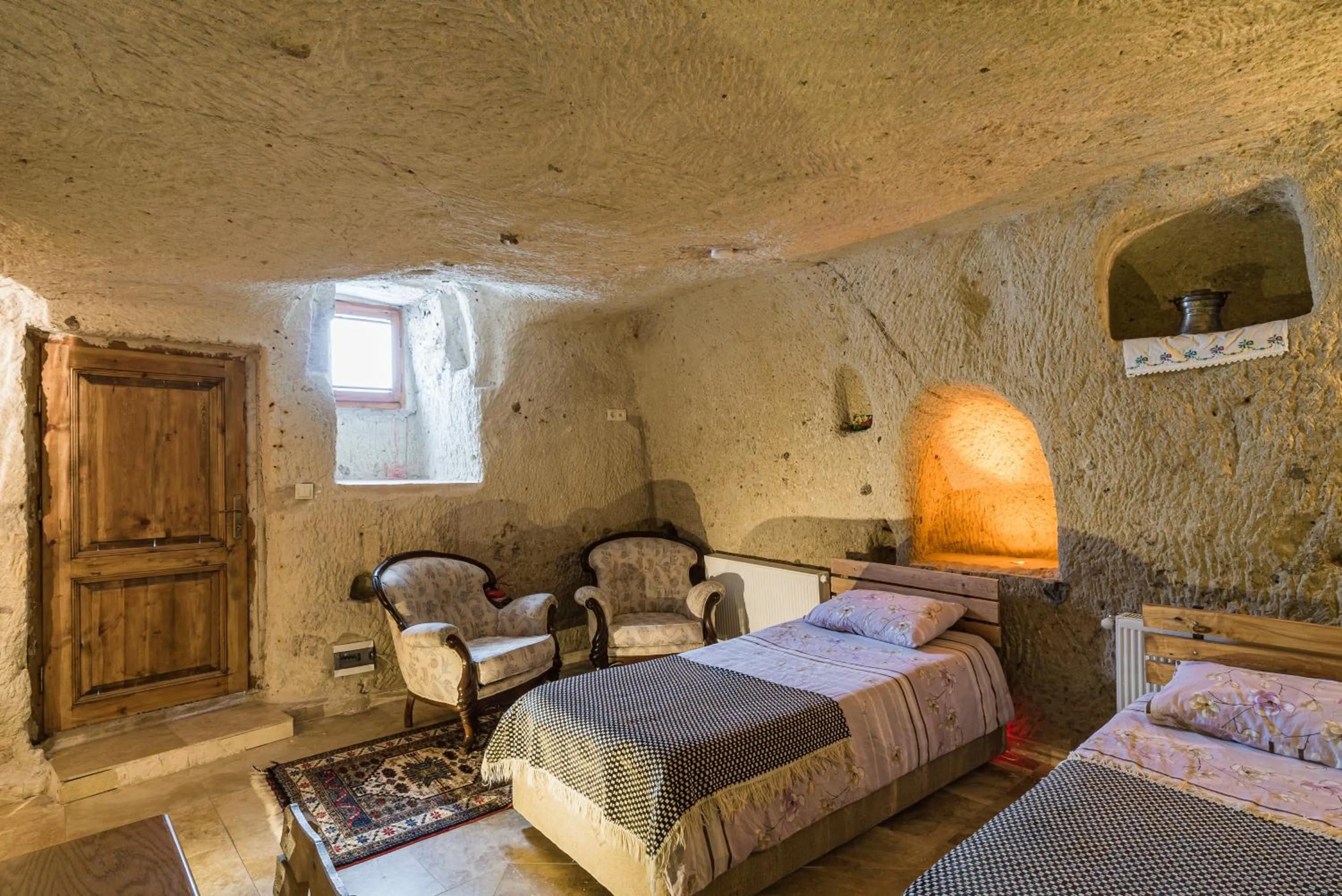 Bed in Atilla's Cave Hotel