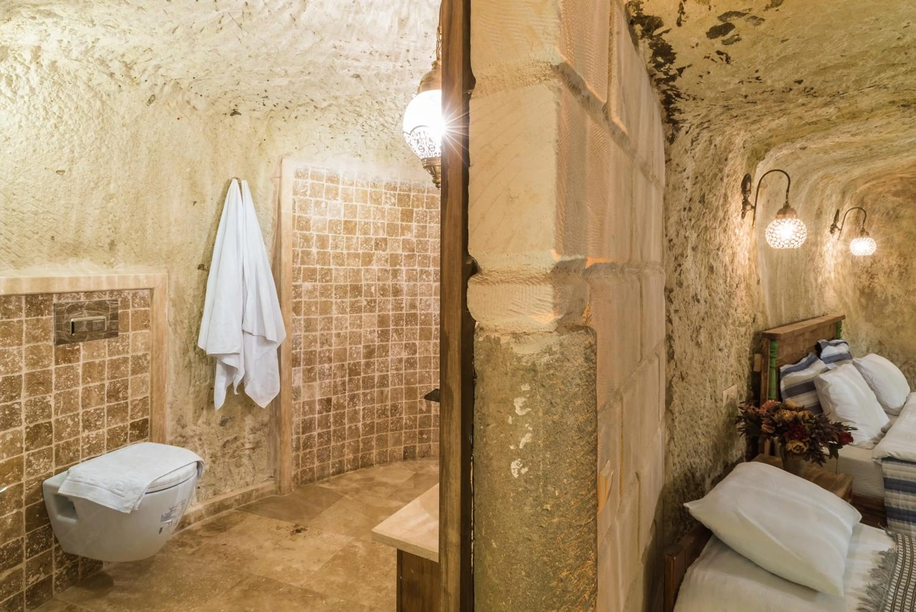 Bathroom in Atilla's Cave Hotel