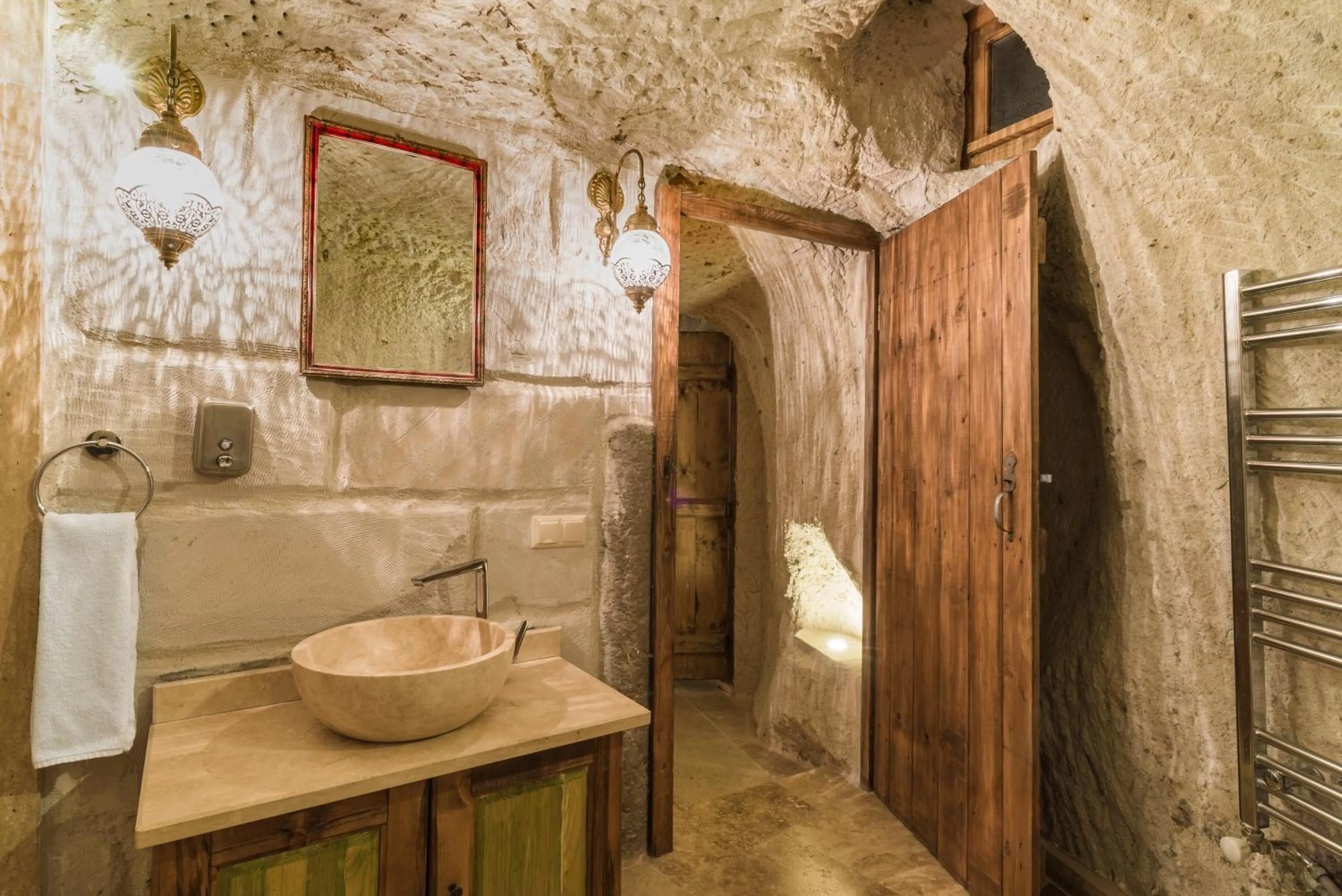 Bathroom in Atilla's Cave Hotel