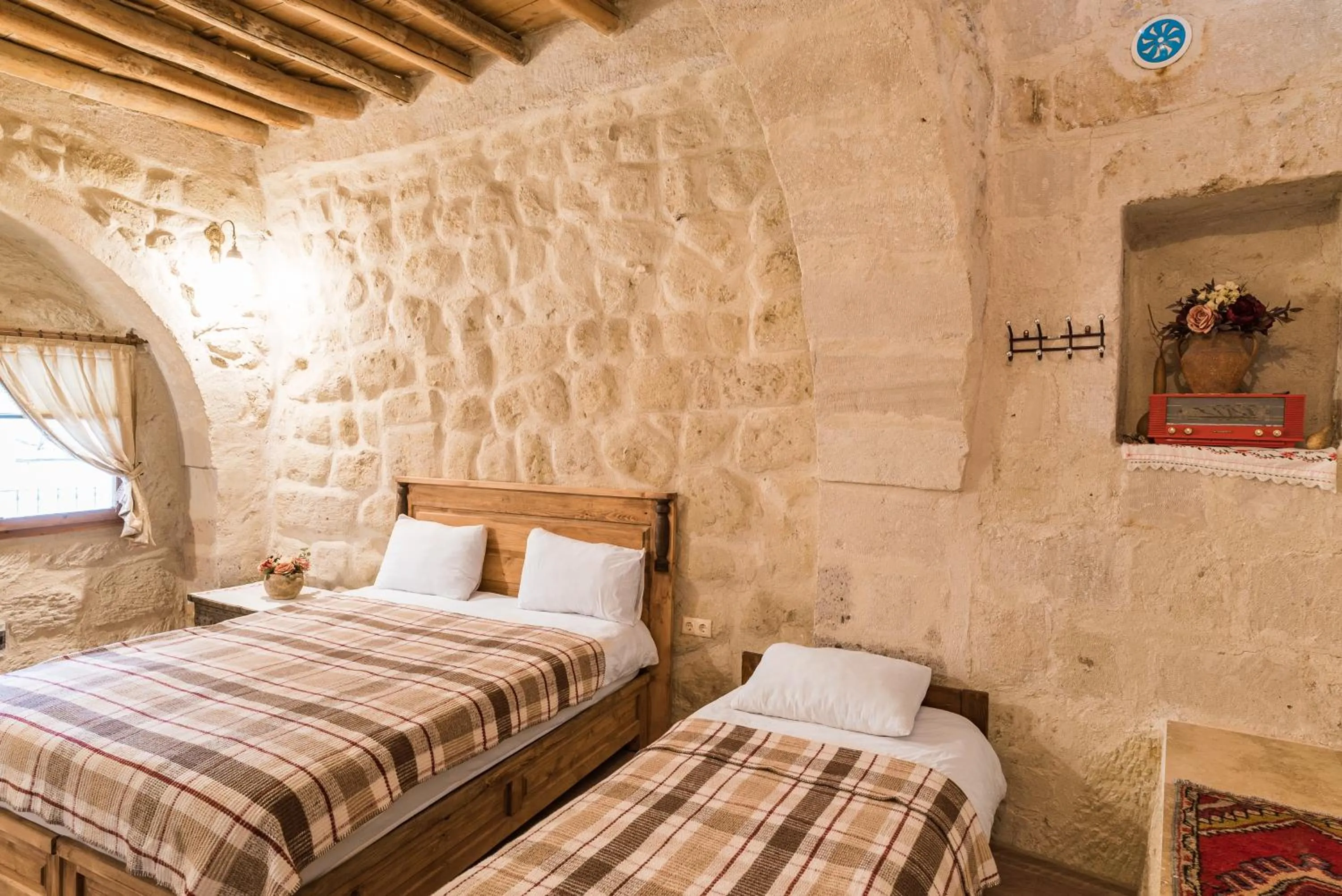 Decorative detail, Bed in Atilla's Cave Hotel