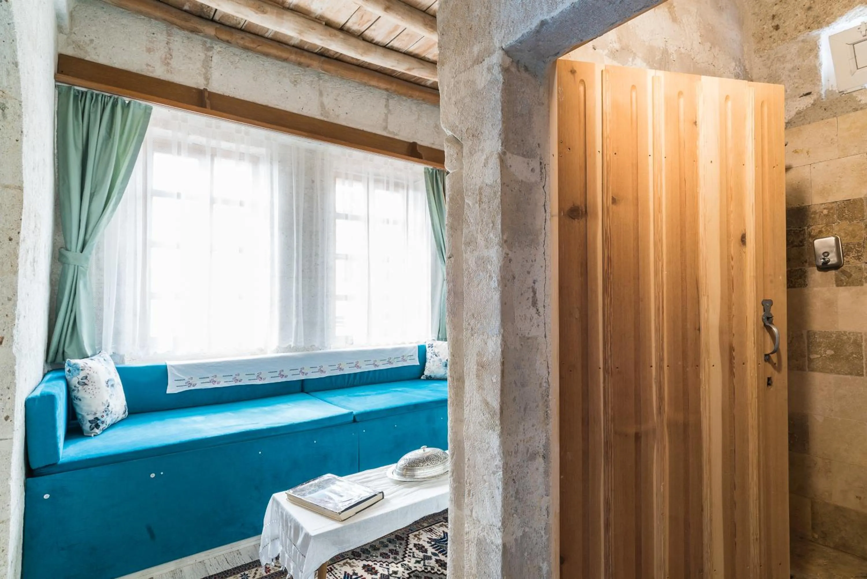 Decorative detail, Bed in Atilla's Cave Hotel