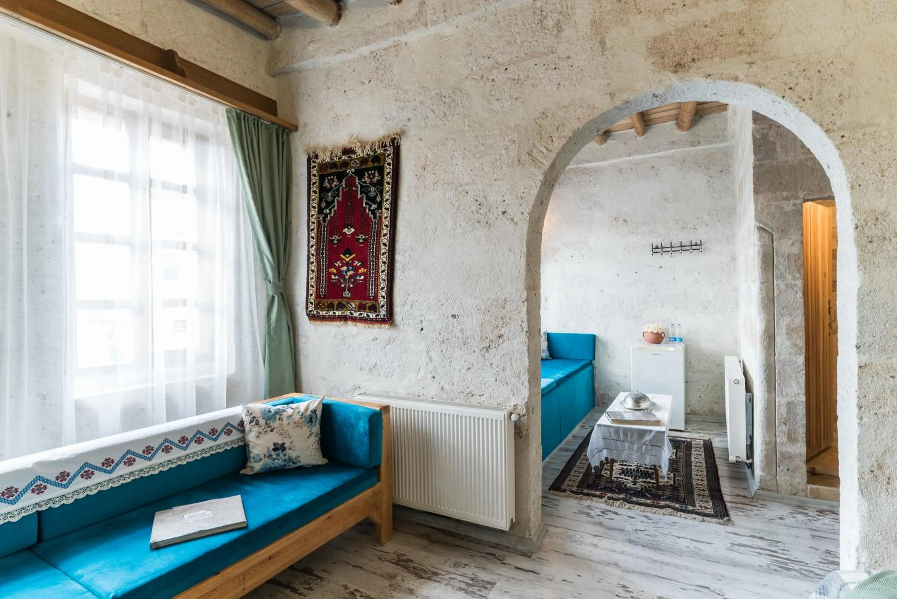 Living room in Atilla's Cave Hotel