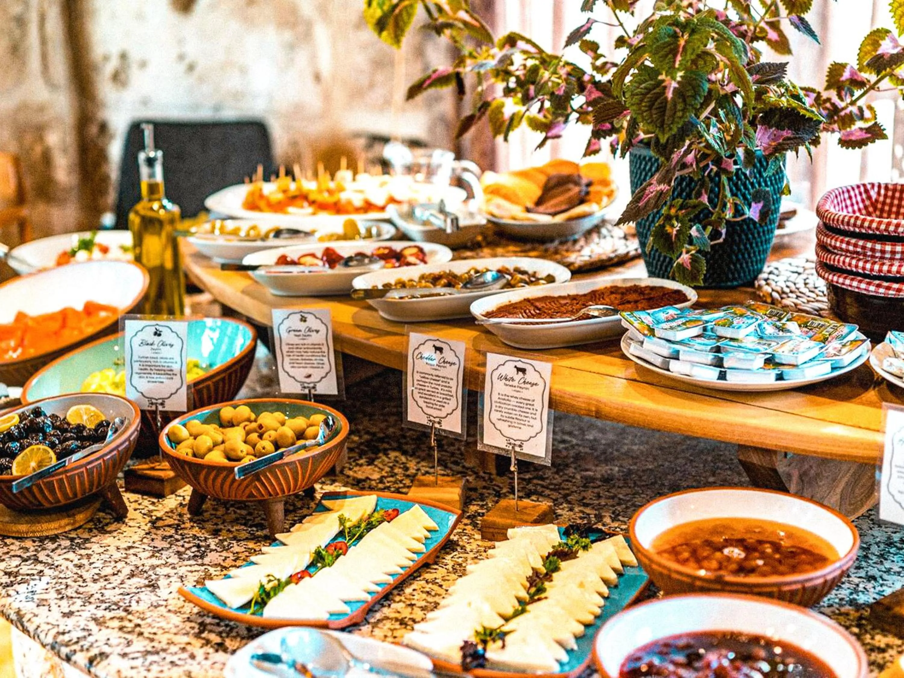 Buffet breakfast in Atilla's Cave Hotel