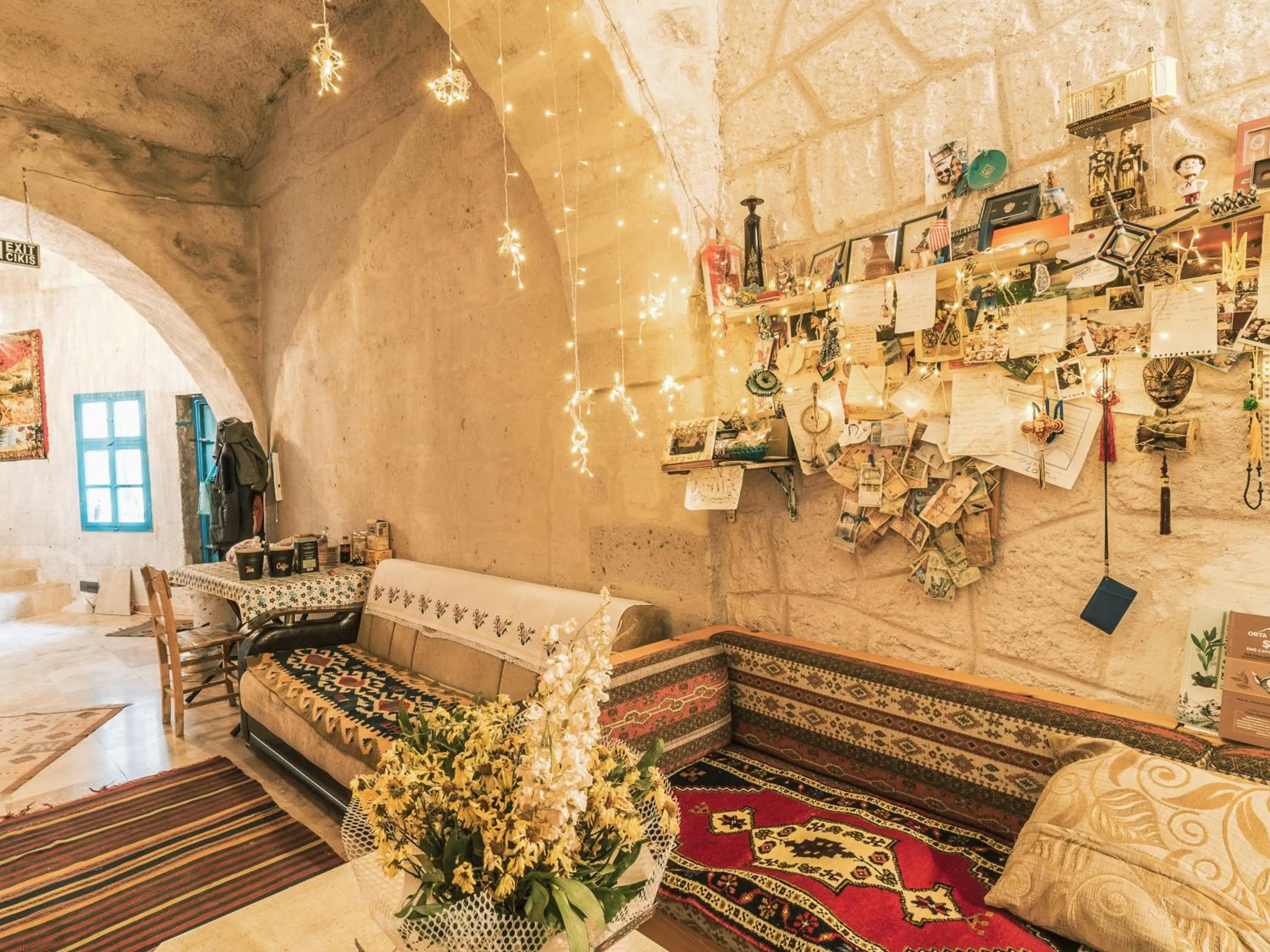 Living room in Atilla's Cave Hotel