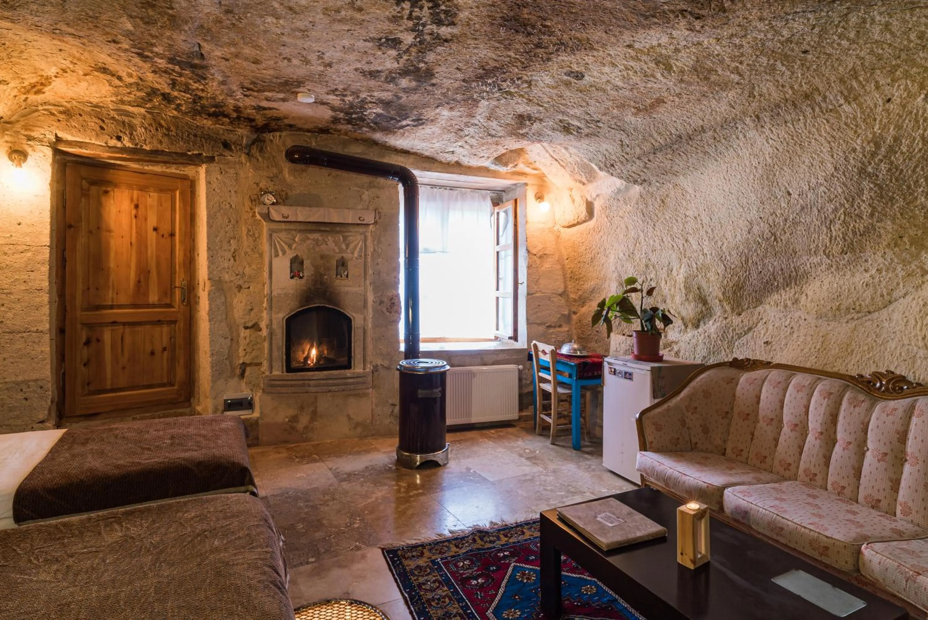 Living room in Atilla's Cave Hotel