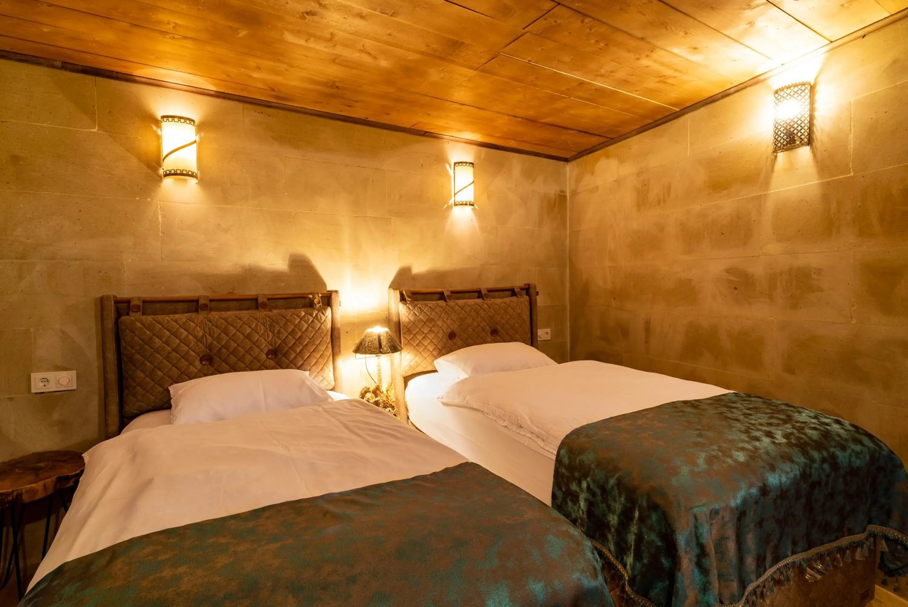 Bed in Atilla's Cave Hotel