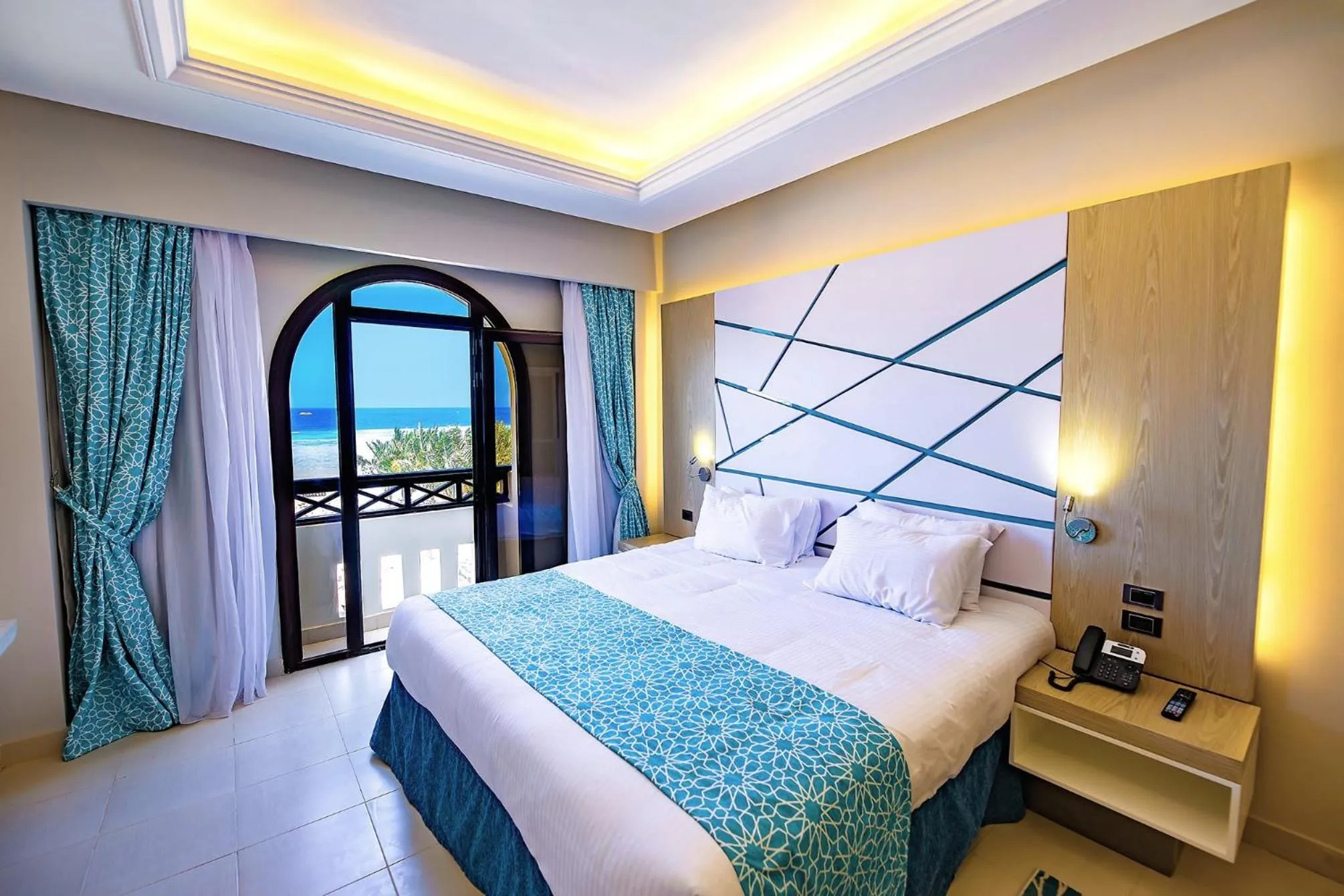 Bedroom, Bed in Gravity Hotel & Aqua Park Sahl Hasheesh Families and Couples Only