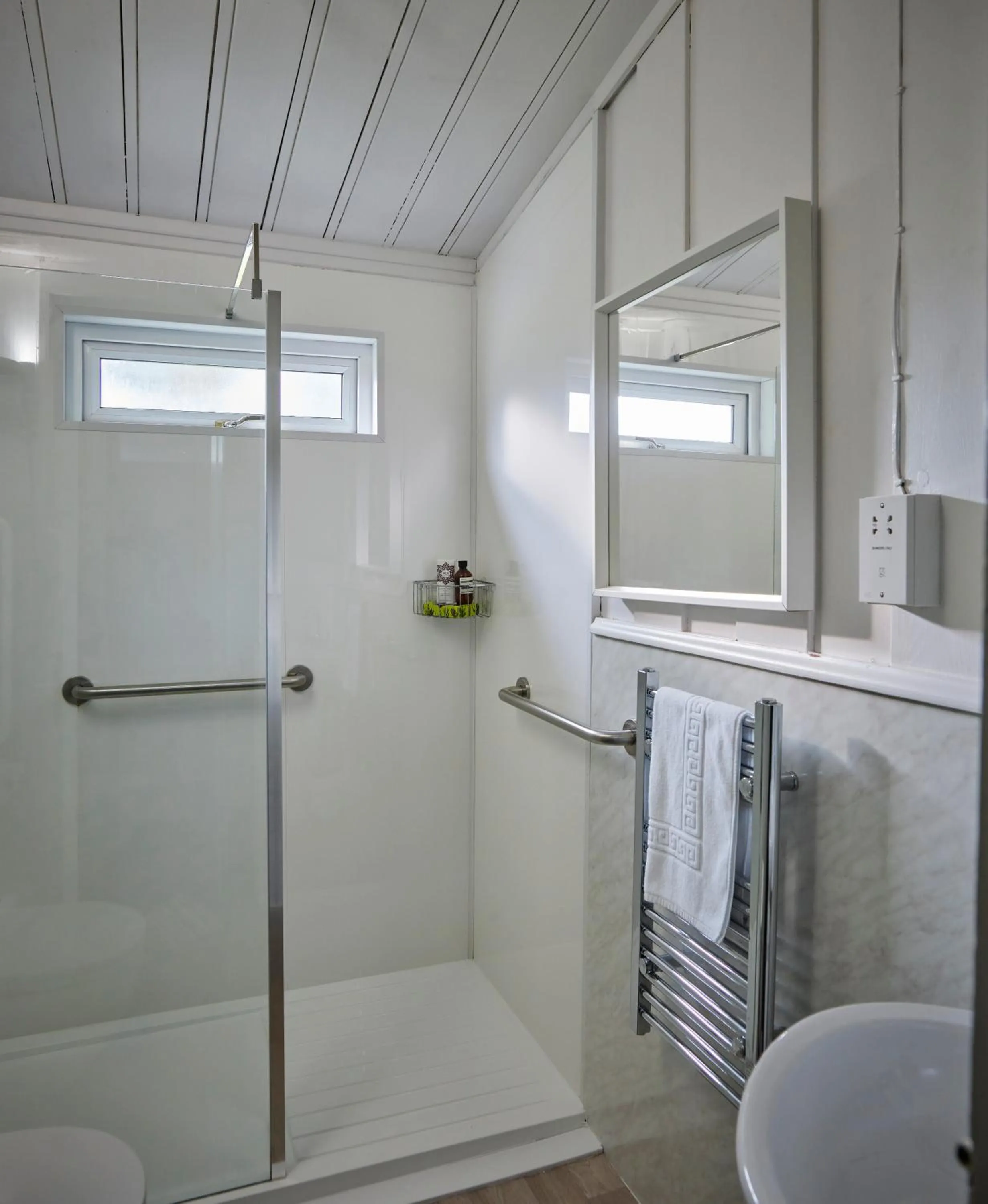 Shower in Lochend Chalets