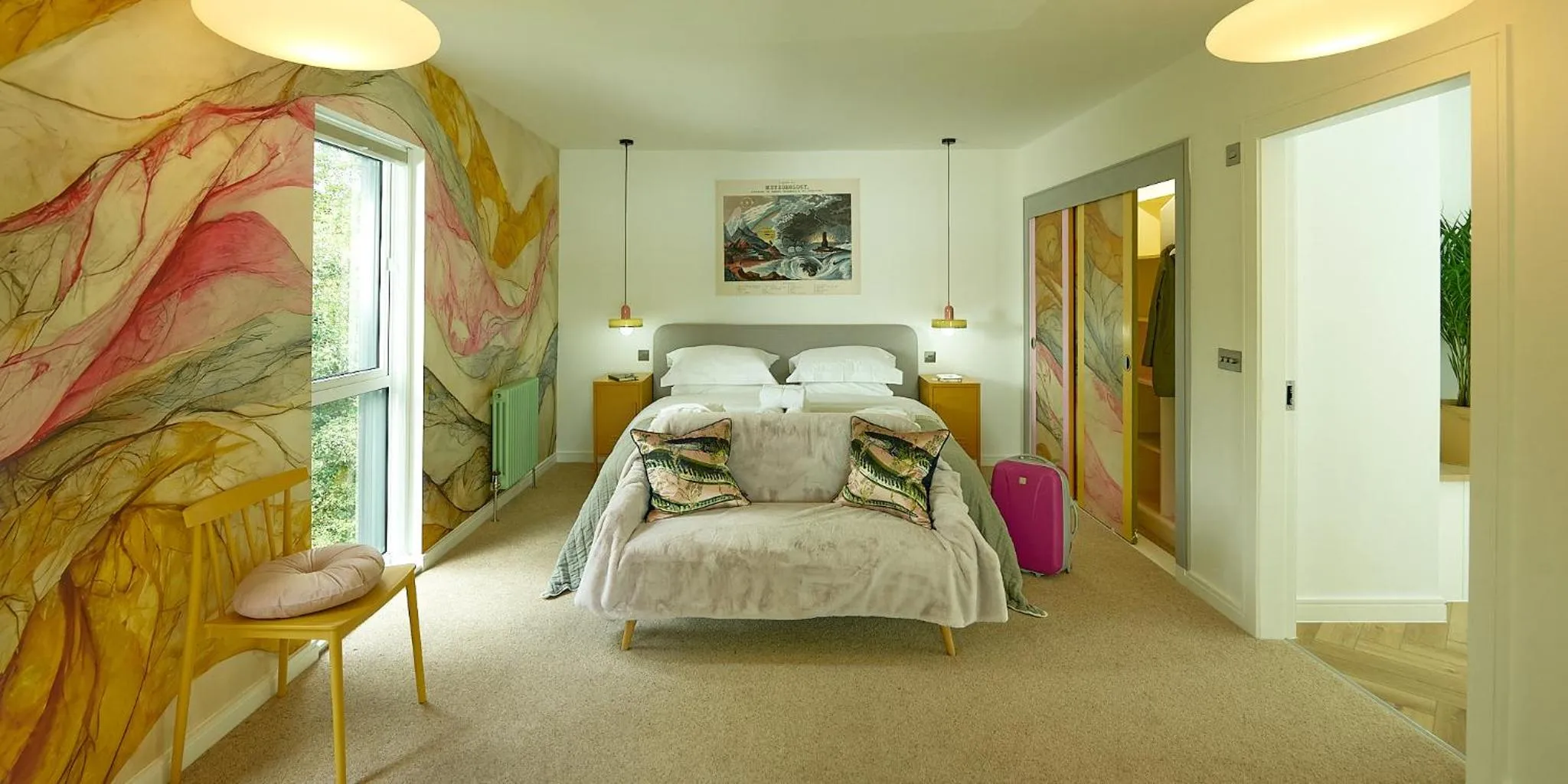 View (from property/room), Bed in Lochend Chalets