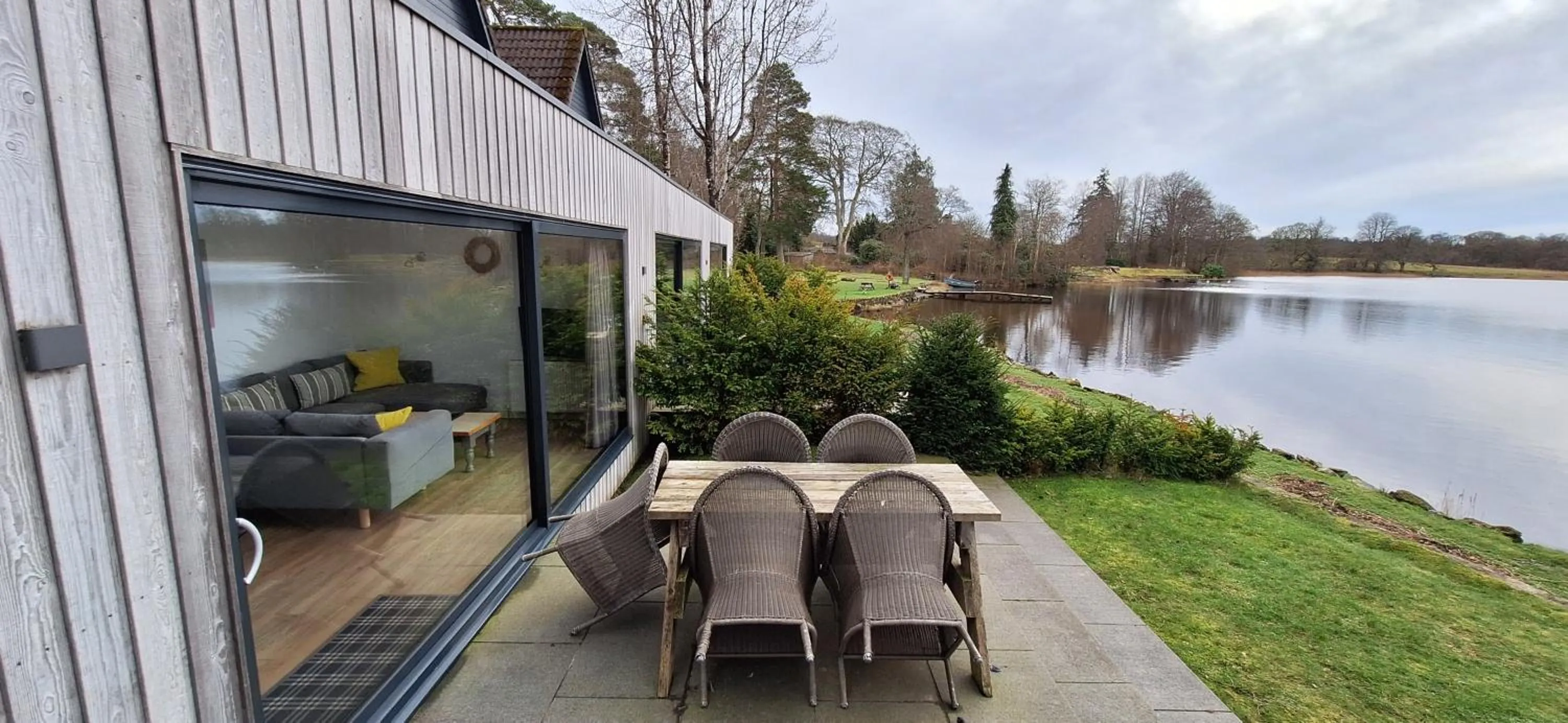Patio in Lochend Chalets