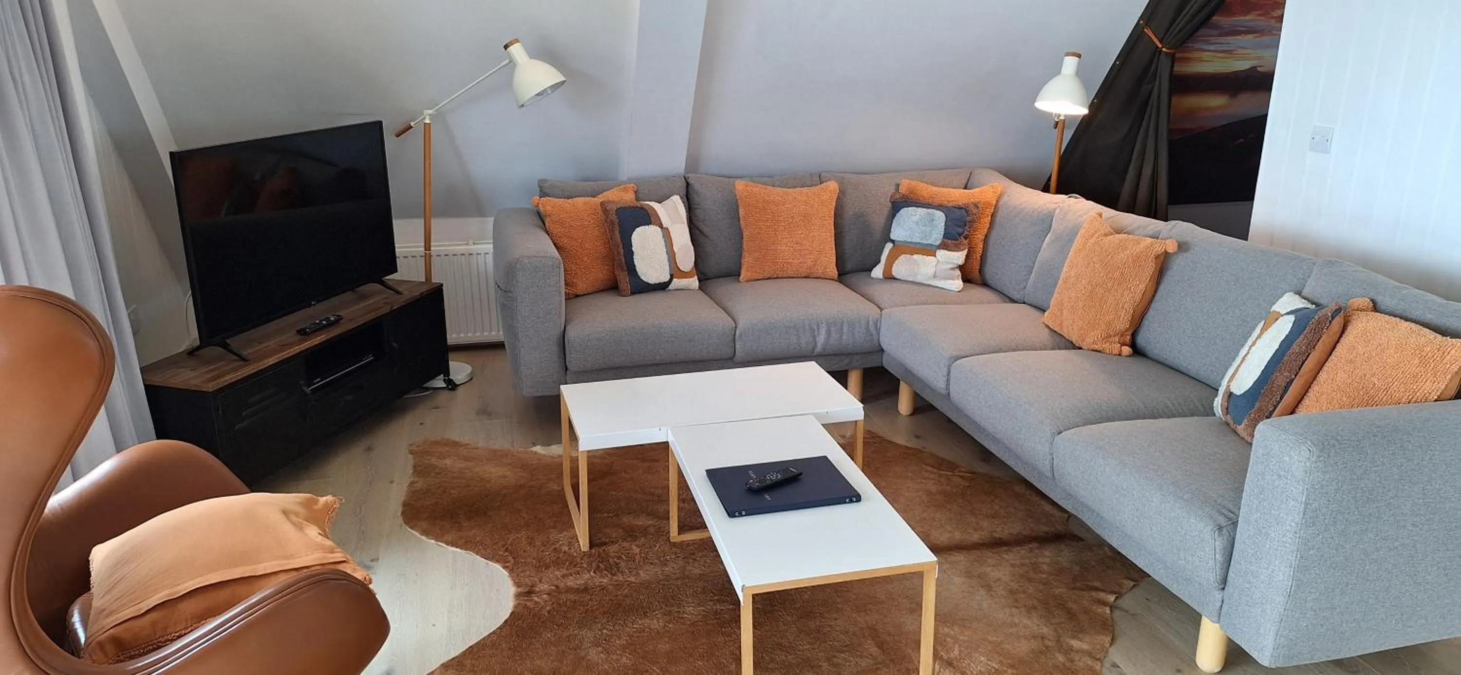 Living room in Lochend Chalets