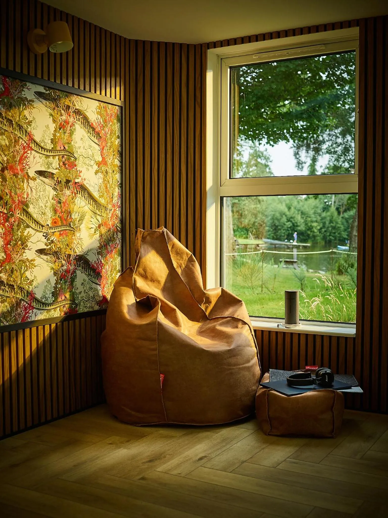 Living room in Lochend Chalets