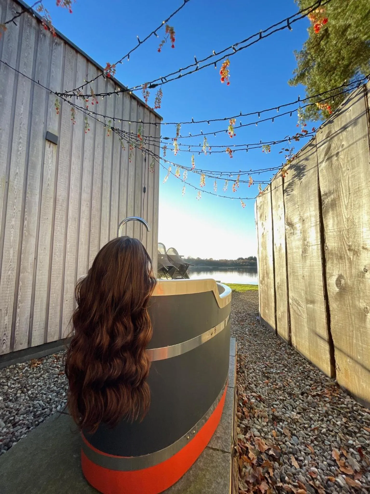 Patio in Lochend Chalets