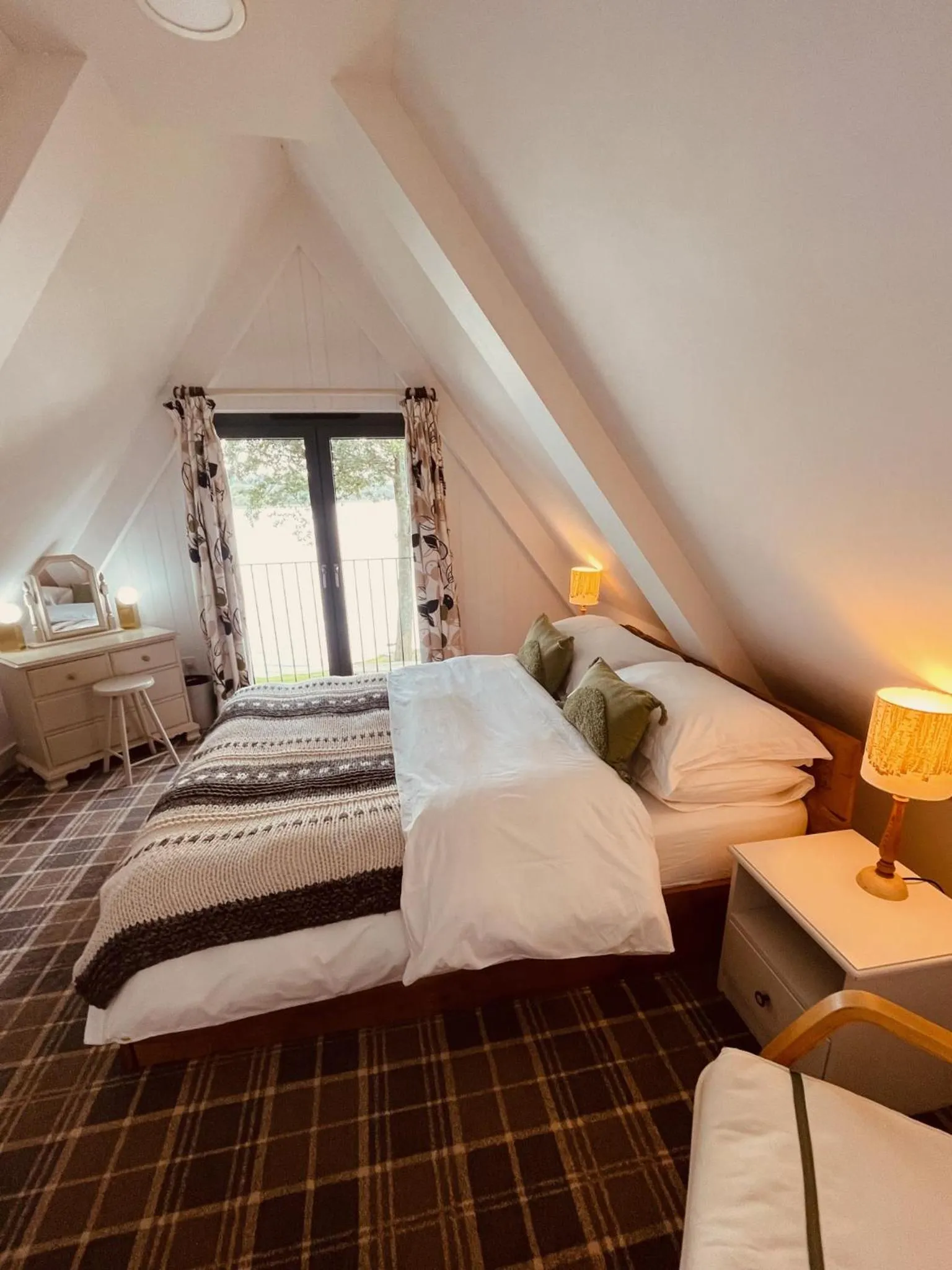 Bed in Lochend Chalets