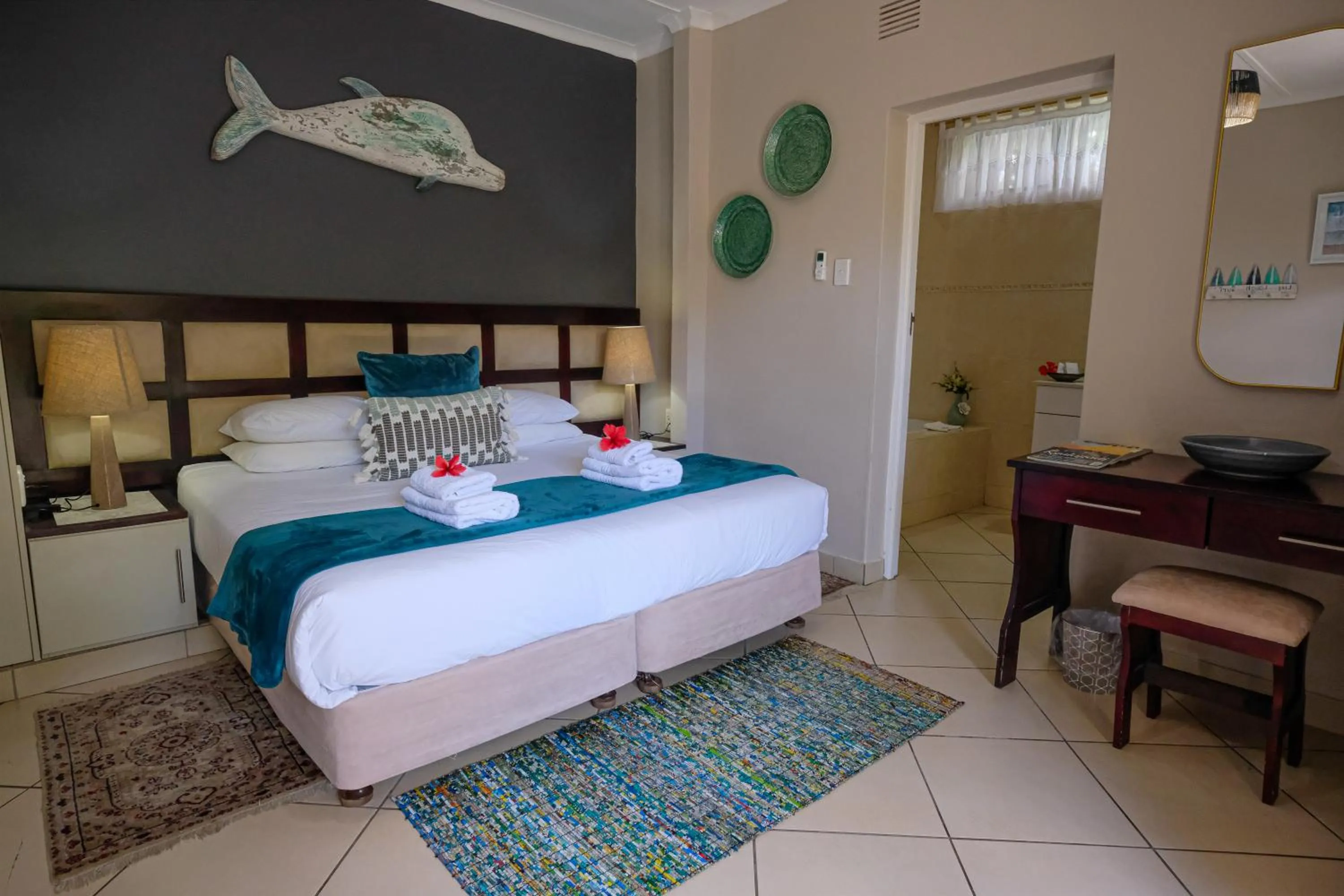 Bed in Whalesong Guest House