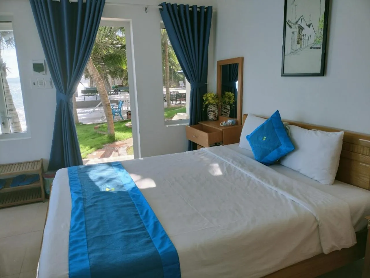 Bed in Muine Pacific Resort