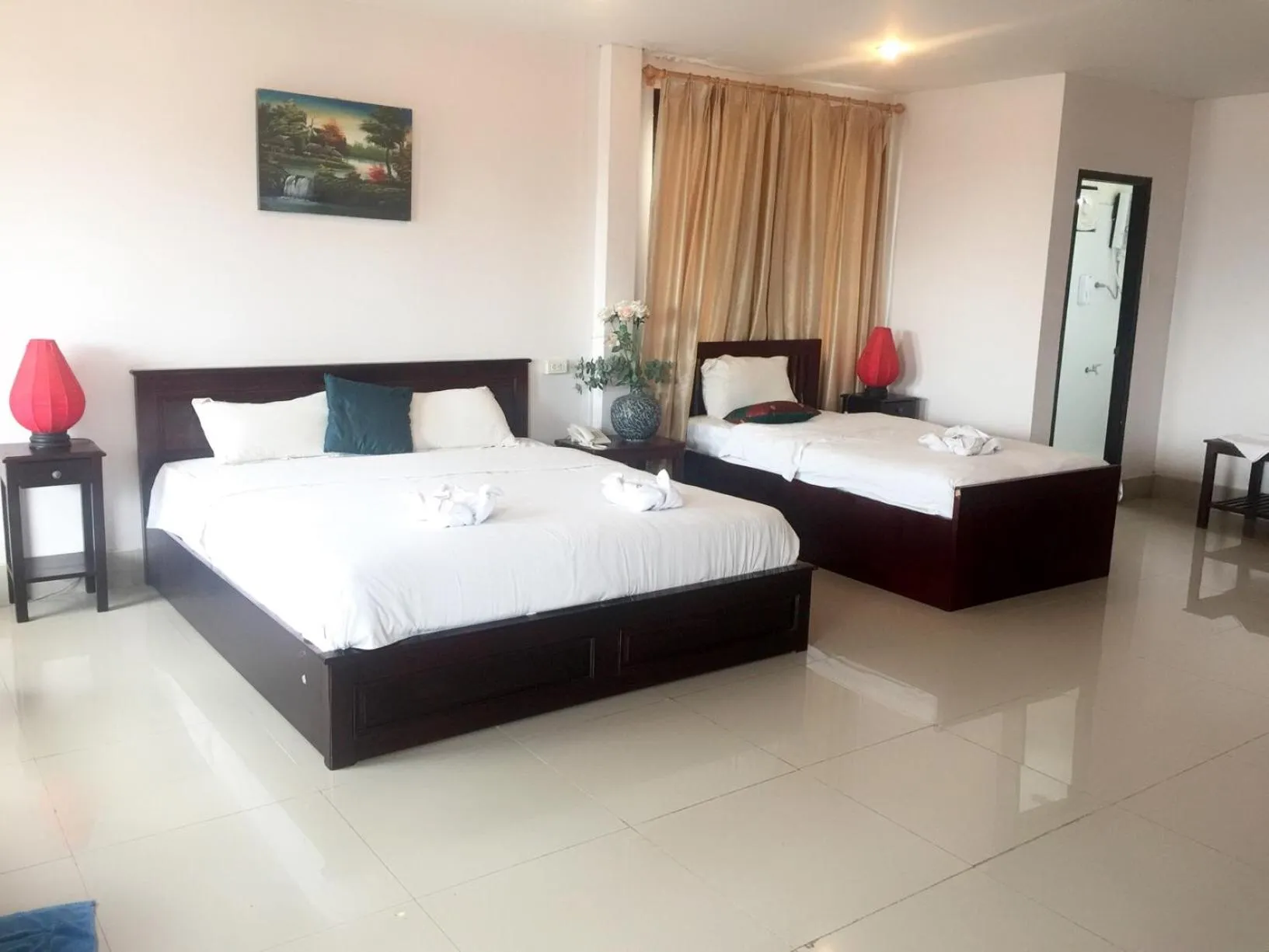 Bed in Vientiane SP Hotel