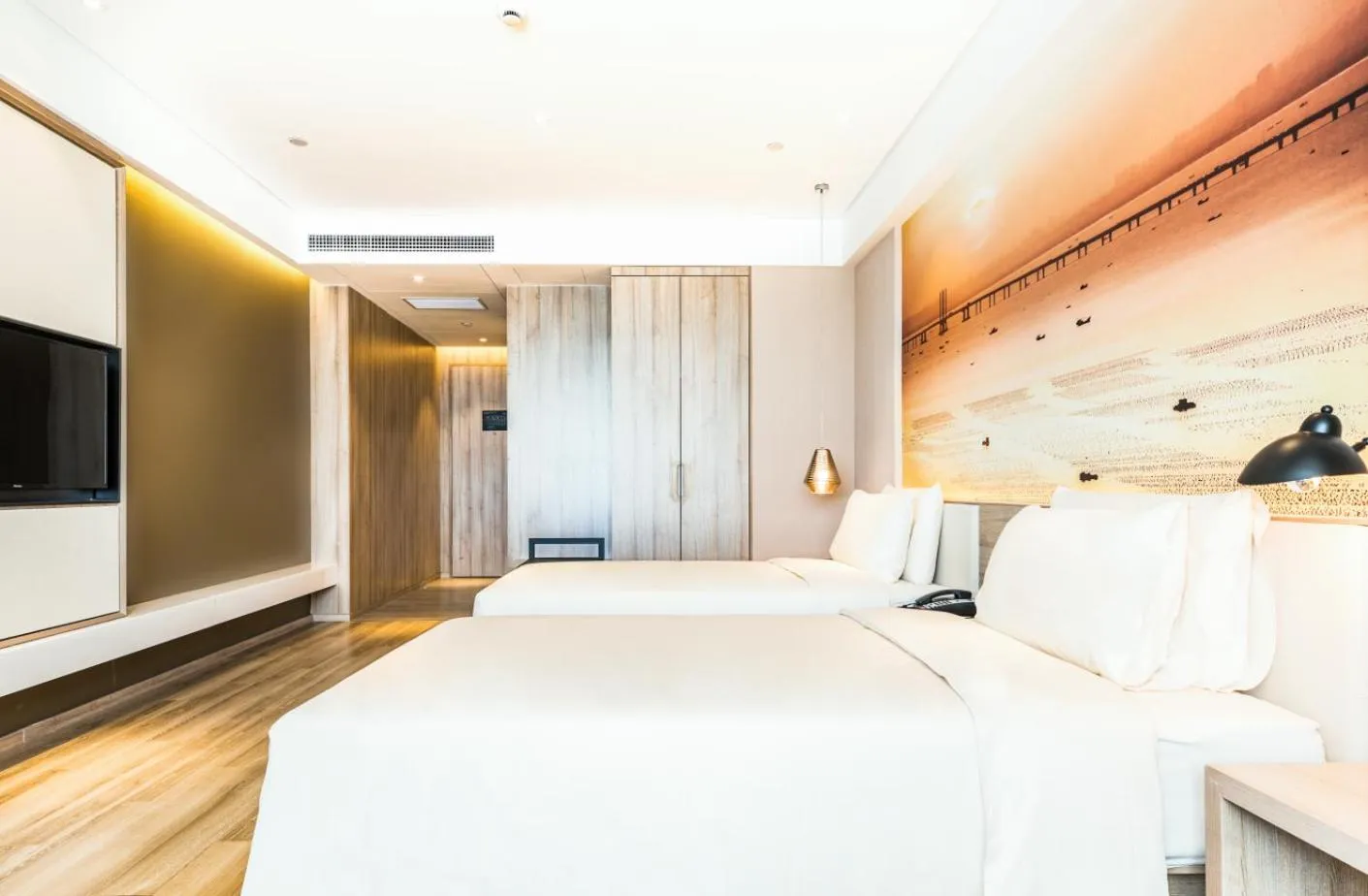 Bed in Atour Jiaozhou Qingdao Hotel