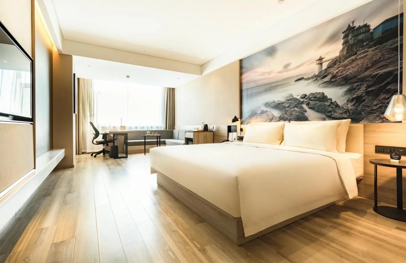 Bed in Atour Jiaozhou Qingdao Hotel