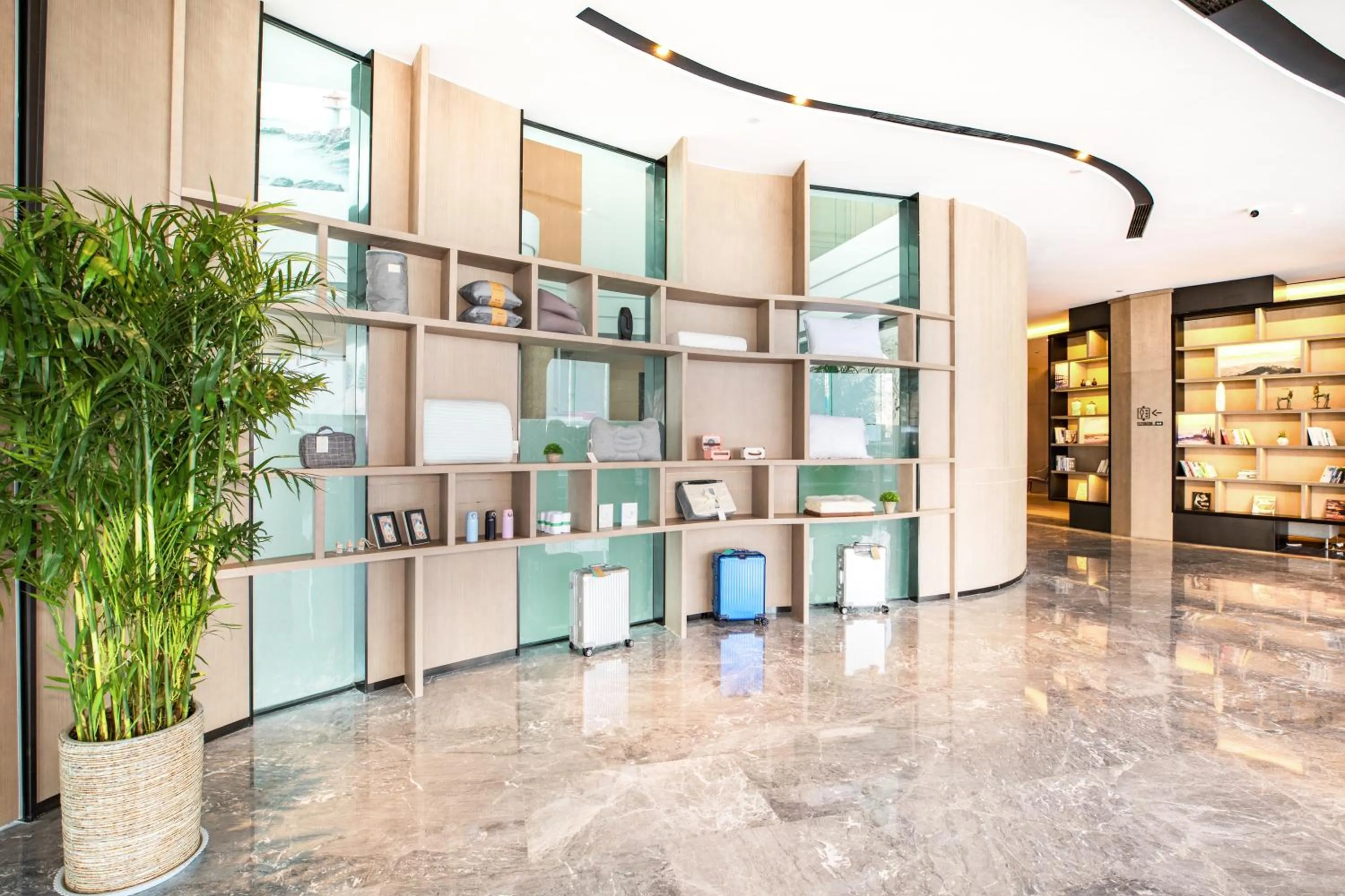 Lobby or reception in Atour Jiaozhou Qingdao Hotel