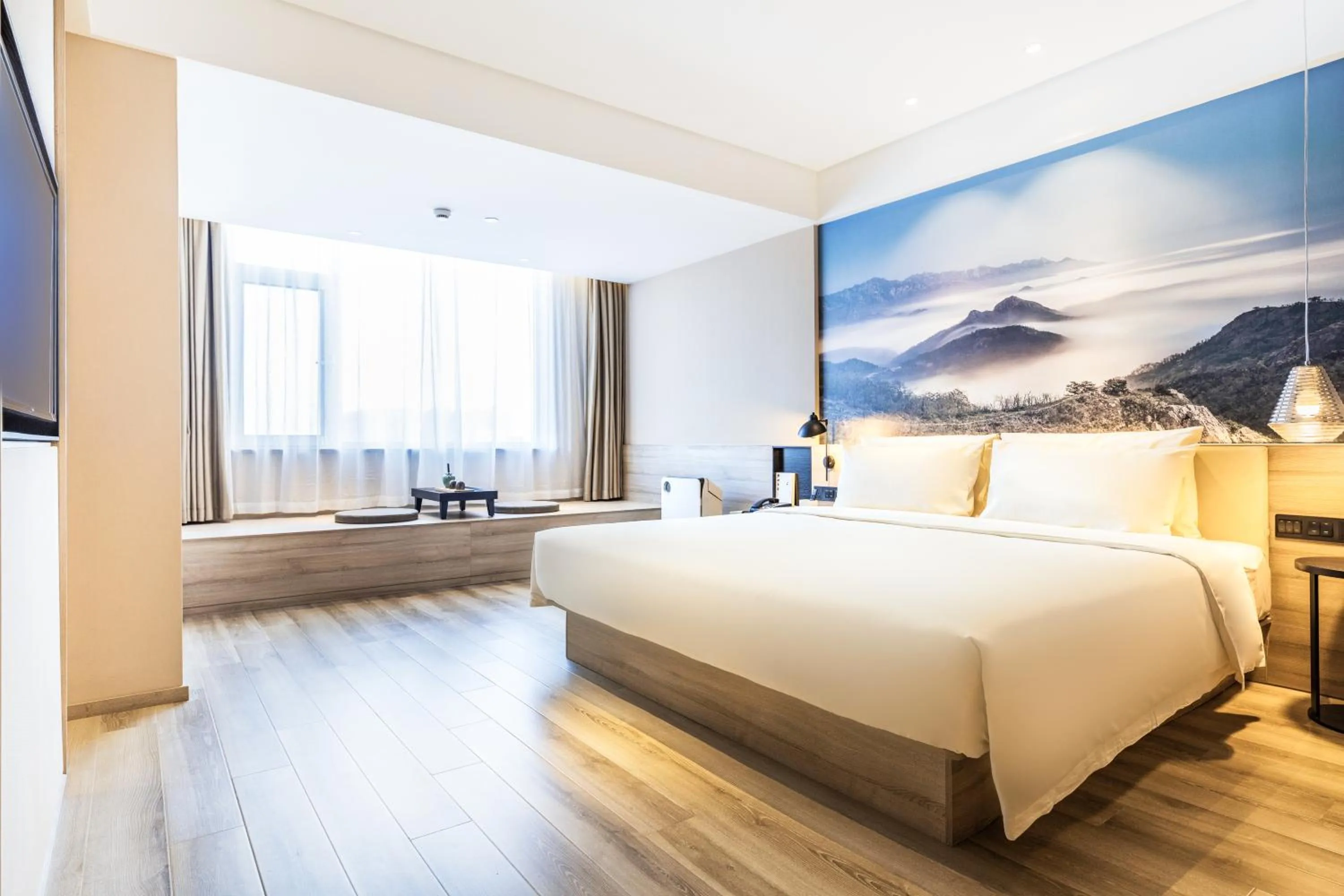 Bed in Atour Jiaozhou Qingdao Hotel