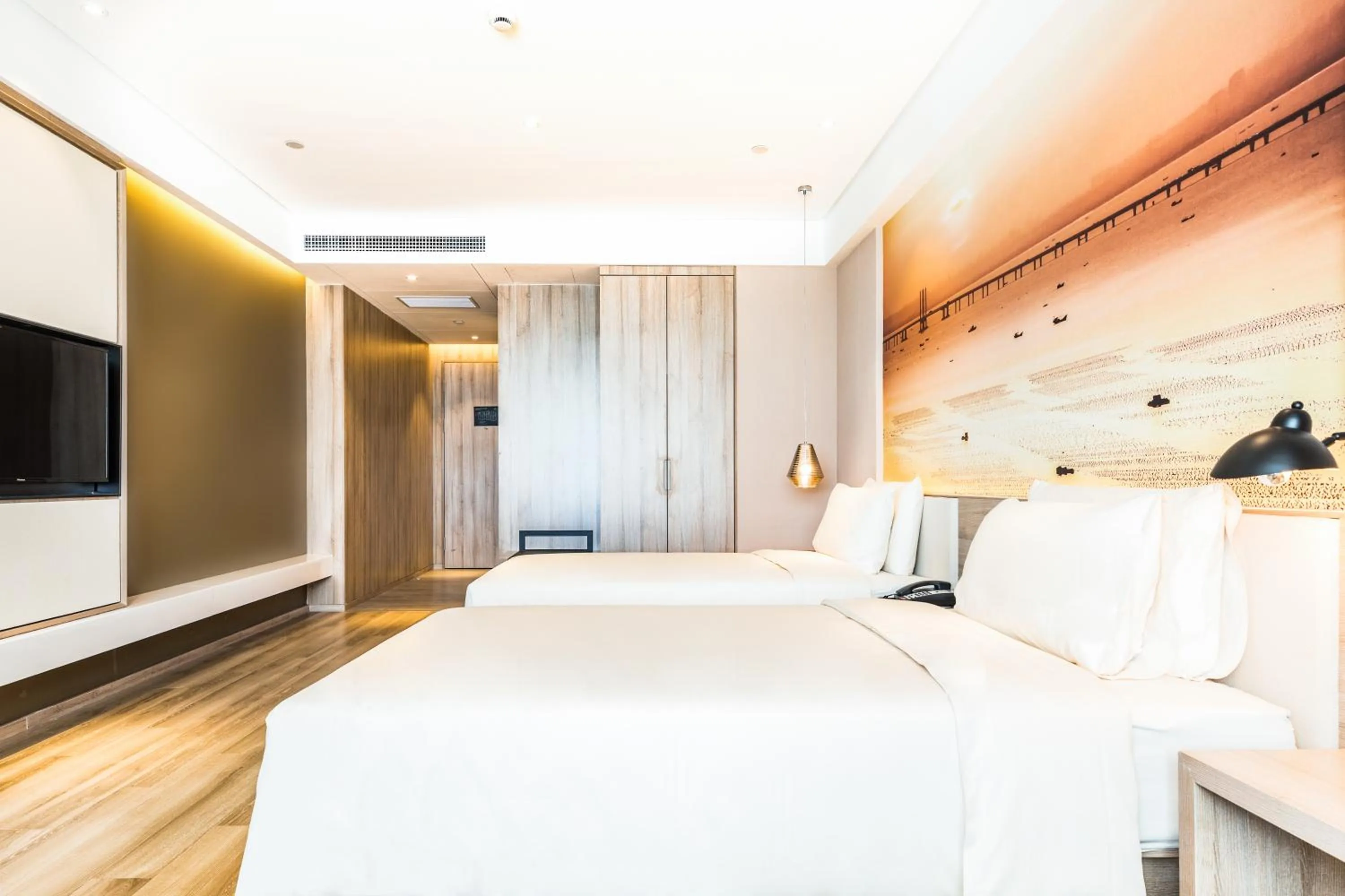 Bedroom, Bed in Atour Jiaozhou Qingdao Hotel