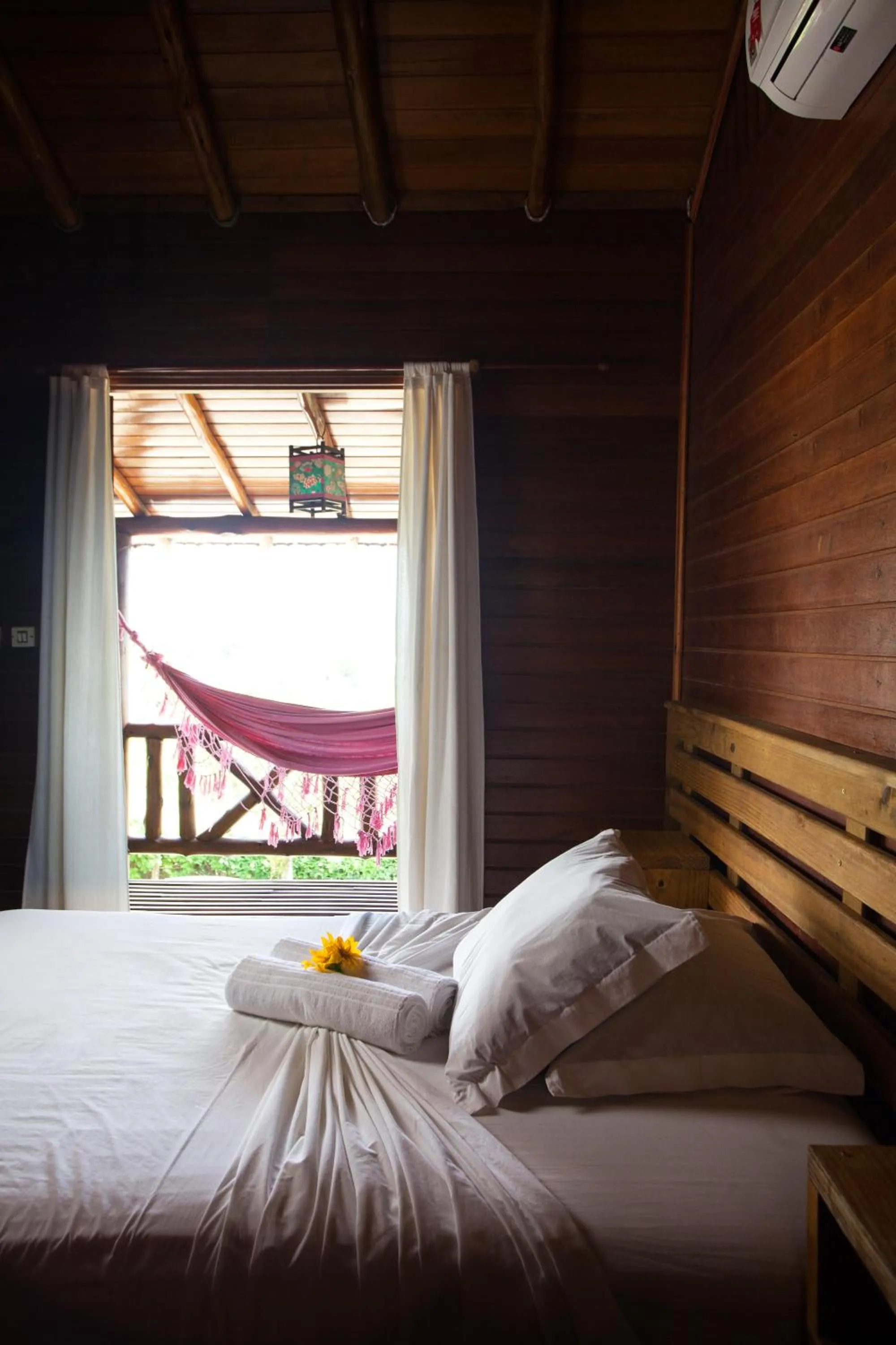 Bedroom, Bed in Pousada Cabanas Kaia Lua