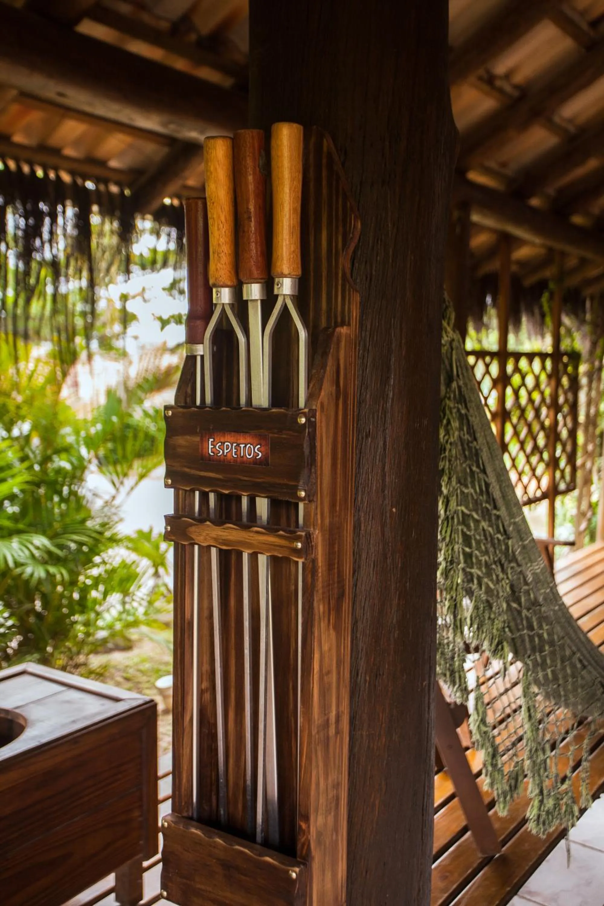 BBQ facilities in Pousada Cabanas Kaia Lua